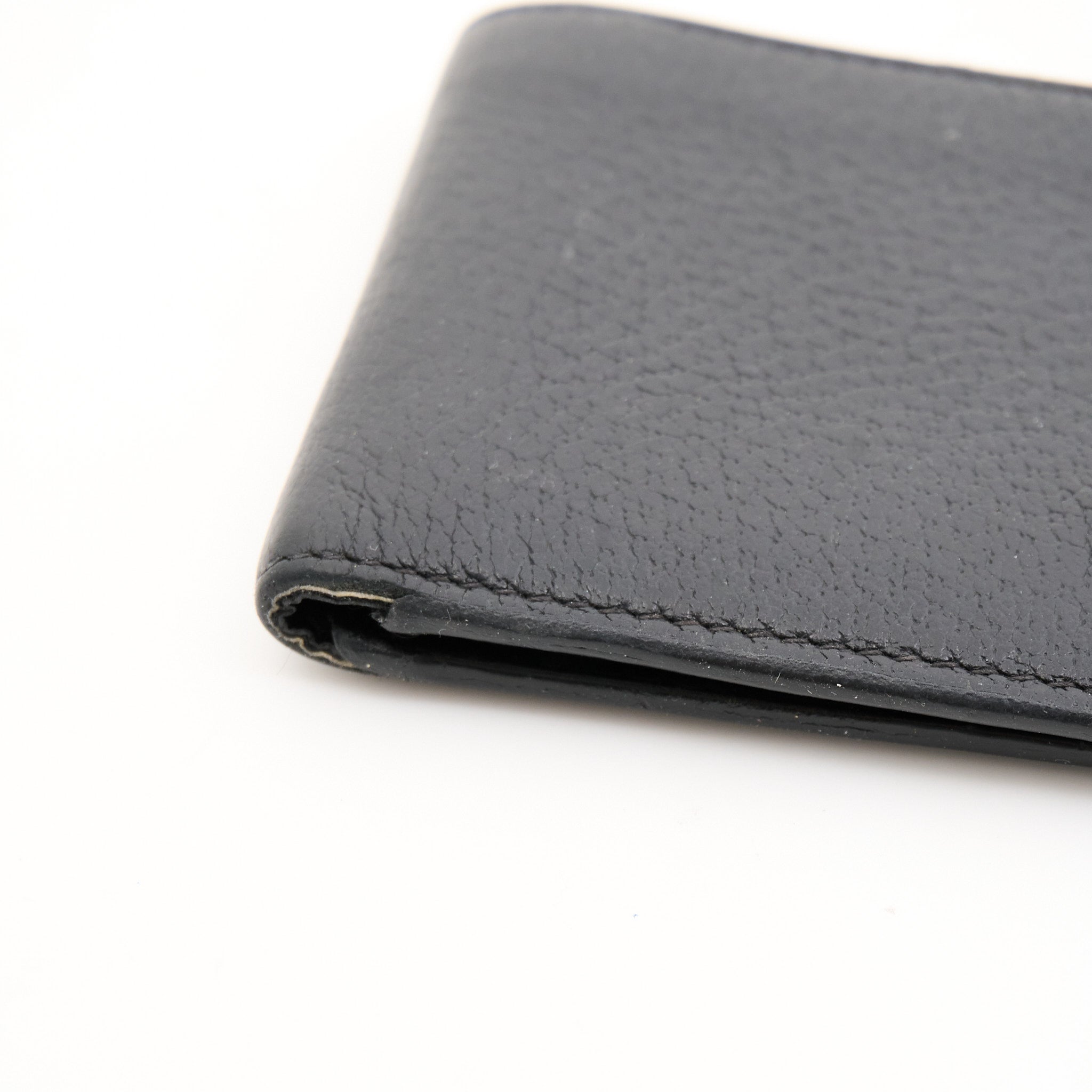 Gucci Black Leather Bee Wallet