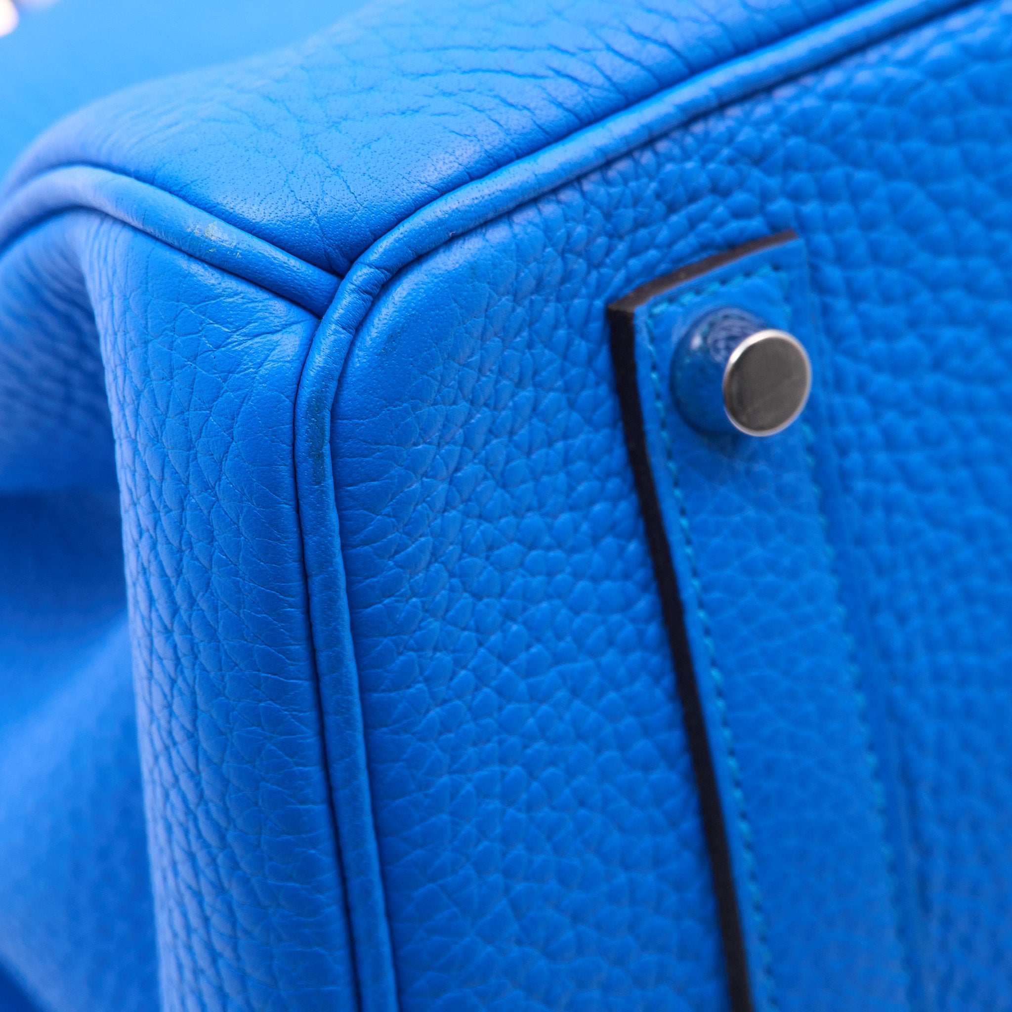 Hermes Birkin 35 Bleu Hydra Square P Year 2012