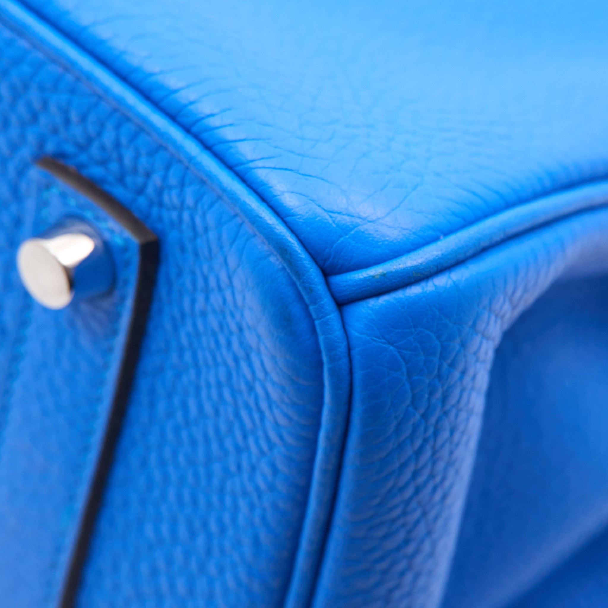 Hermes Birkin 35 Bleu Hydra Square P Year 2012