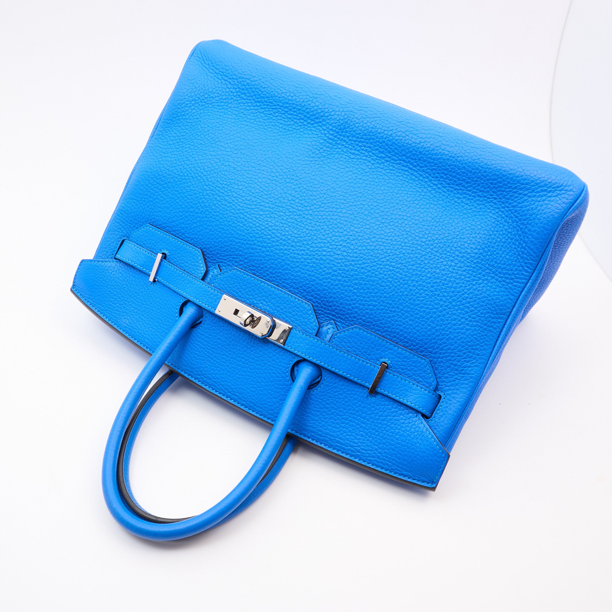 Hermes Birkin 35 Bleu Hydra Square P Year 2012