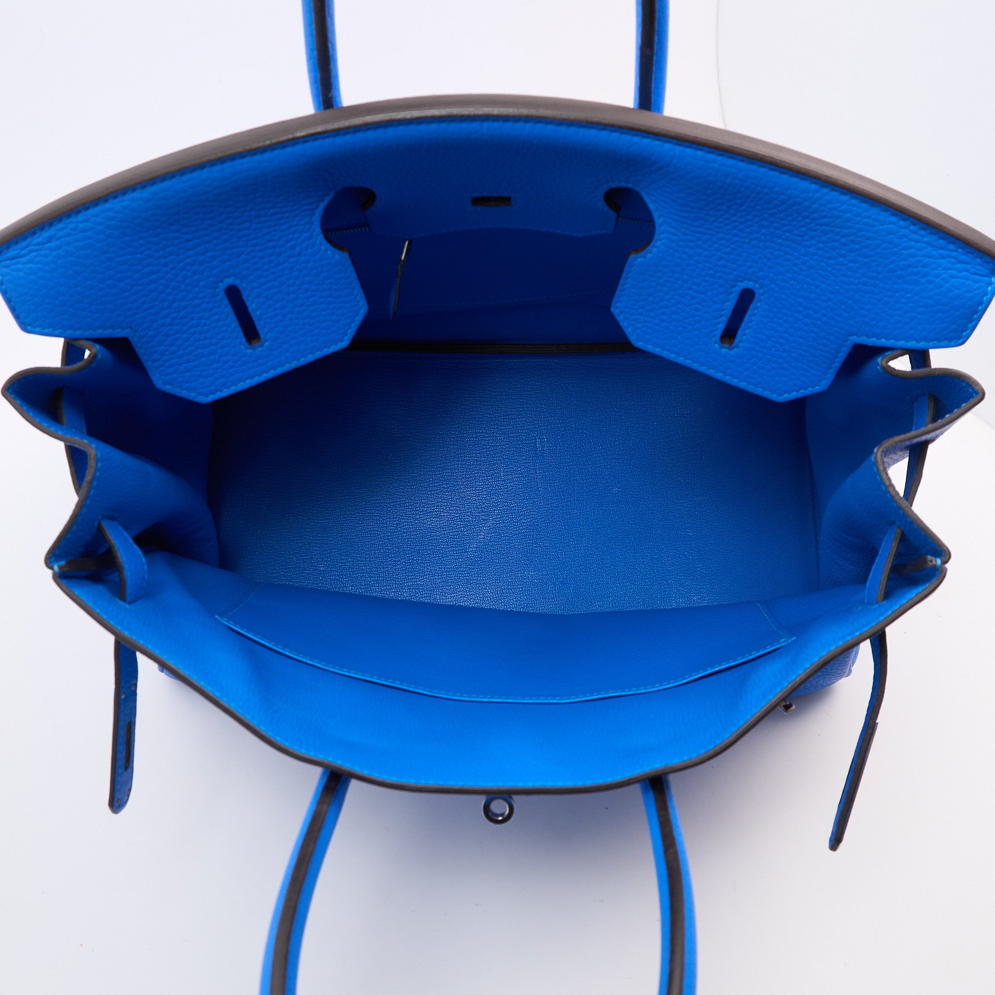 Hermes Birkin 35 Bleu Hydra Square P Year 2012