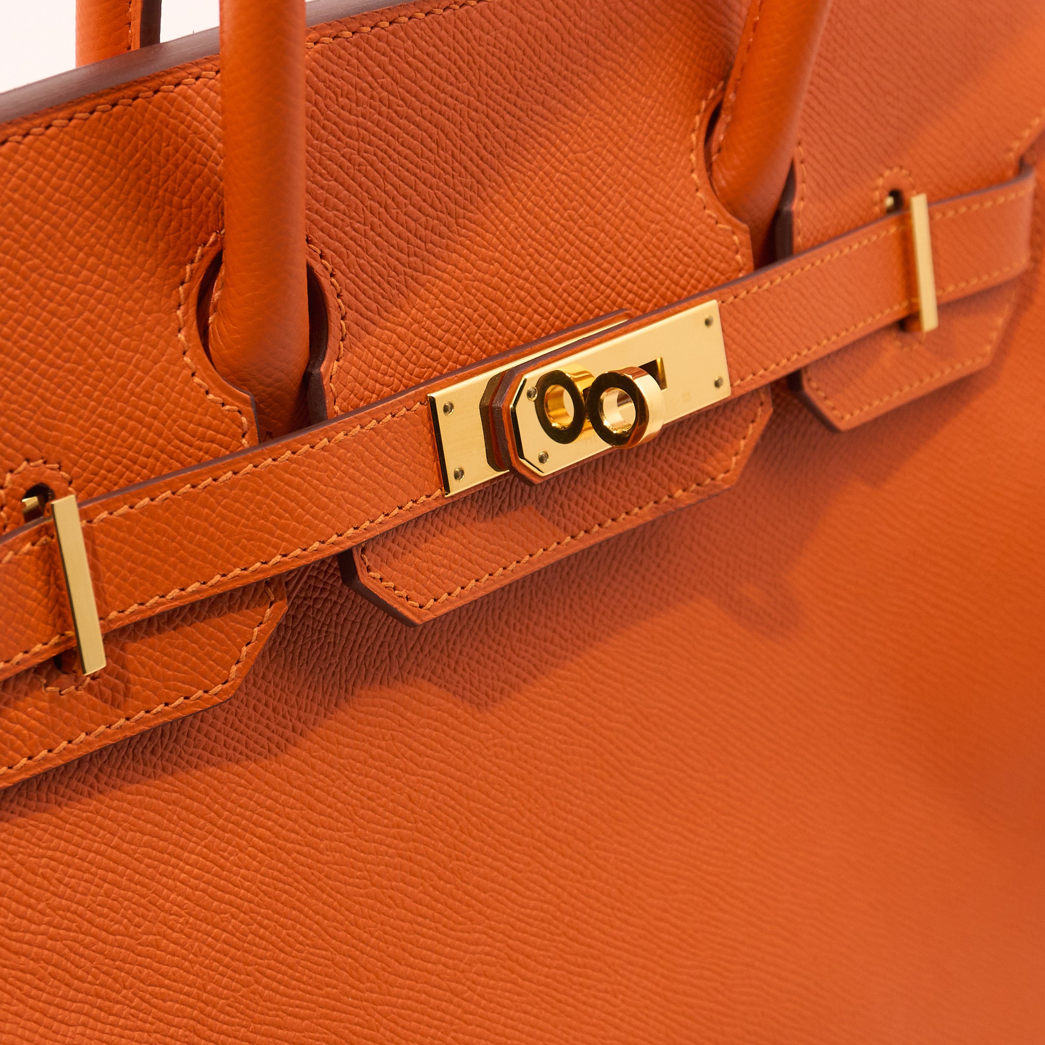 Hermes Birkin 30 Orange Epsom Stamp A (2017)