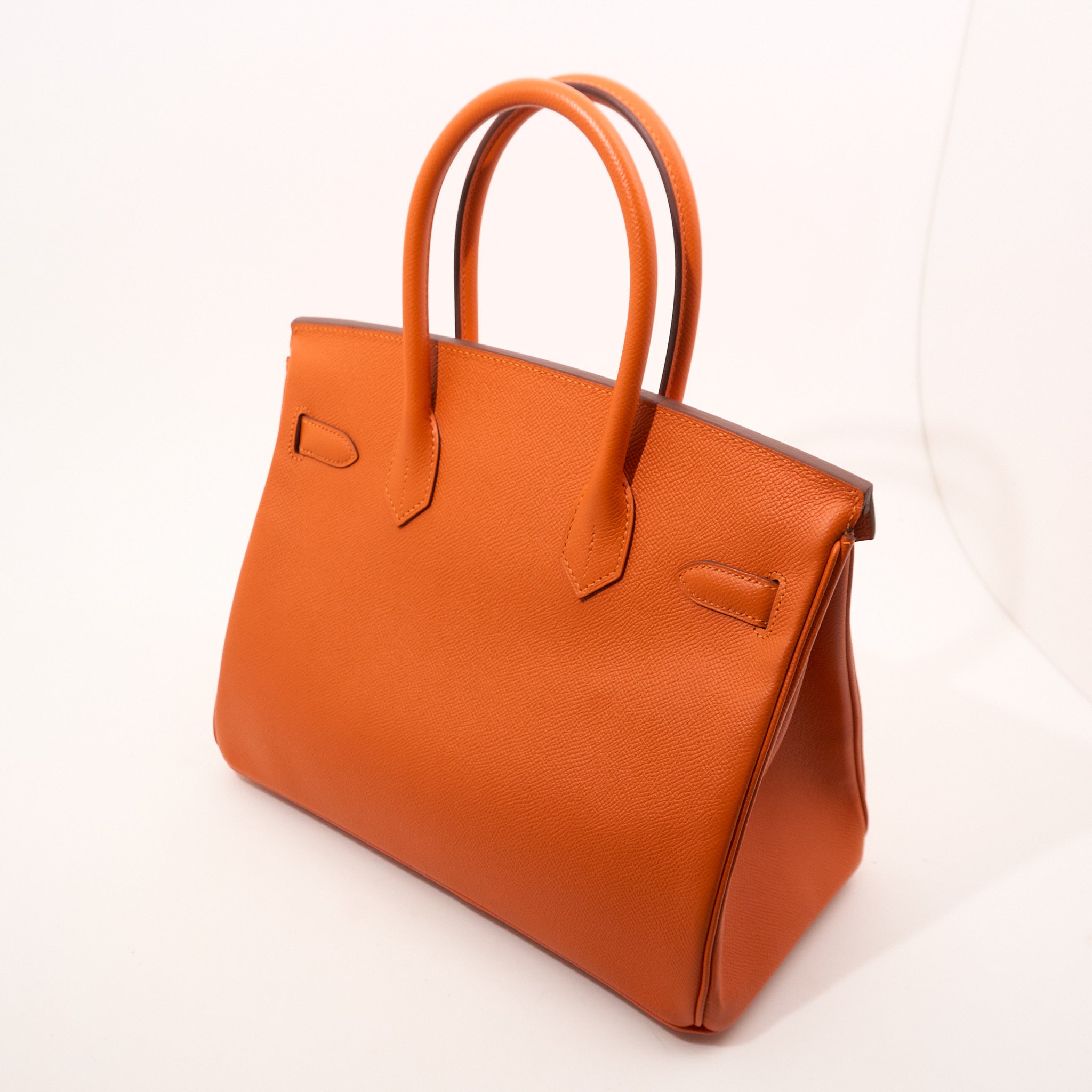Hermes Birkin 30 Orange Epsom Stamp A (2017)