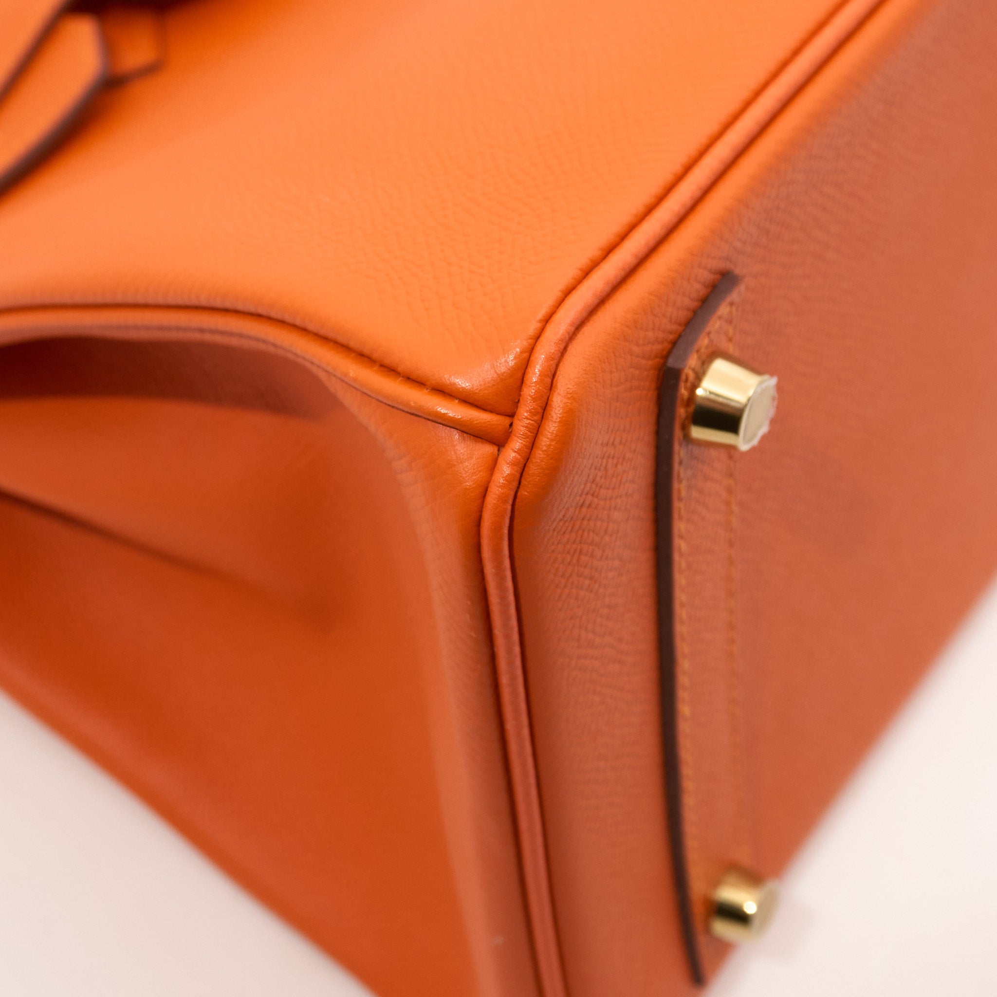 Hermes Birkin 30 Orange Epsom Stamp A (2017)