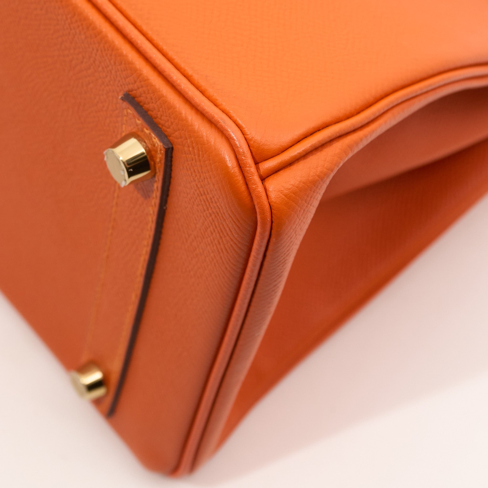 Hermes Birkin 30 Orange Epsom Stamp A (2017)