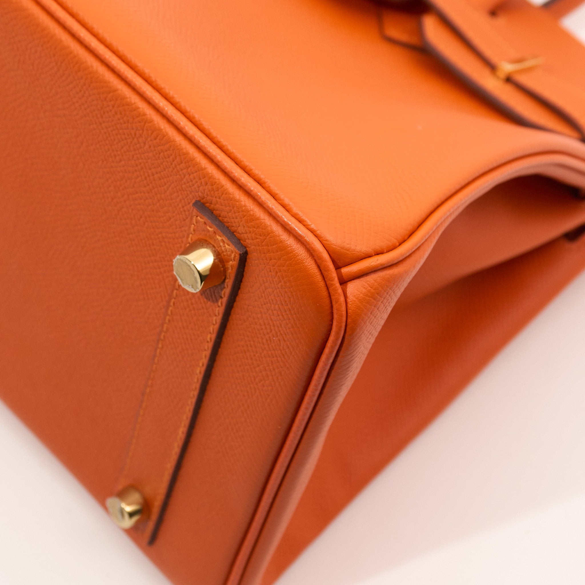 Hermes Birkin 30 Orange Epsom Stamp A (2017)