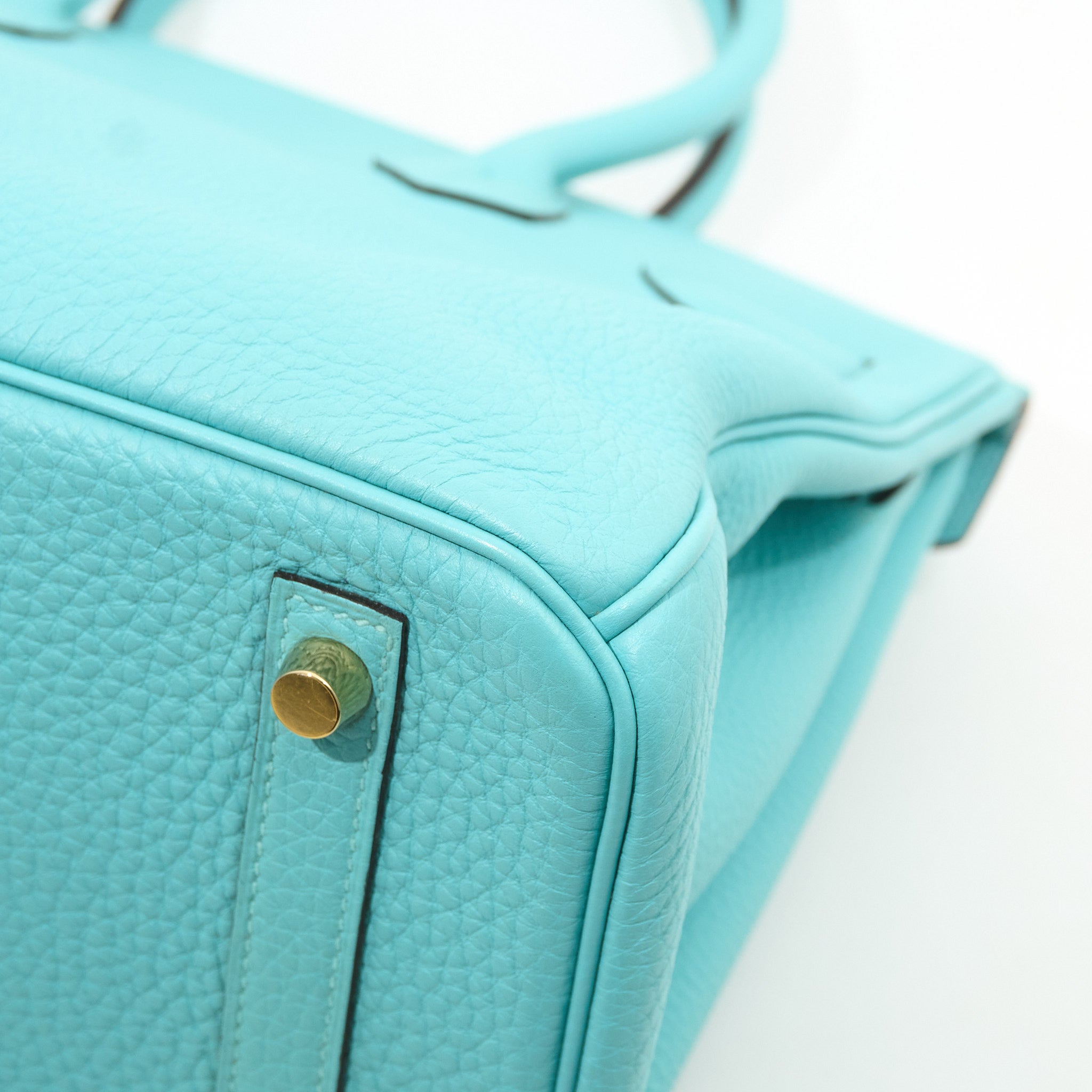 Hermes Birkin 30 Togo Bleu Atoll Stamp T 2015