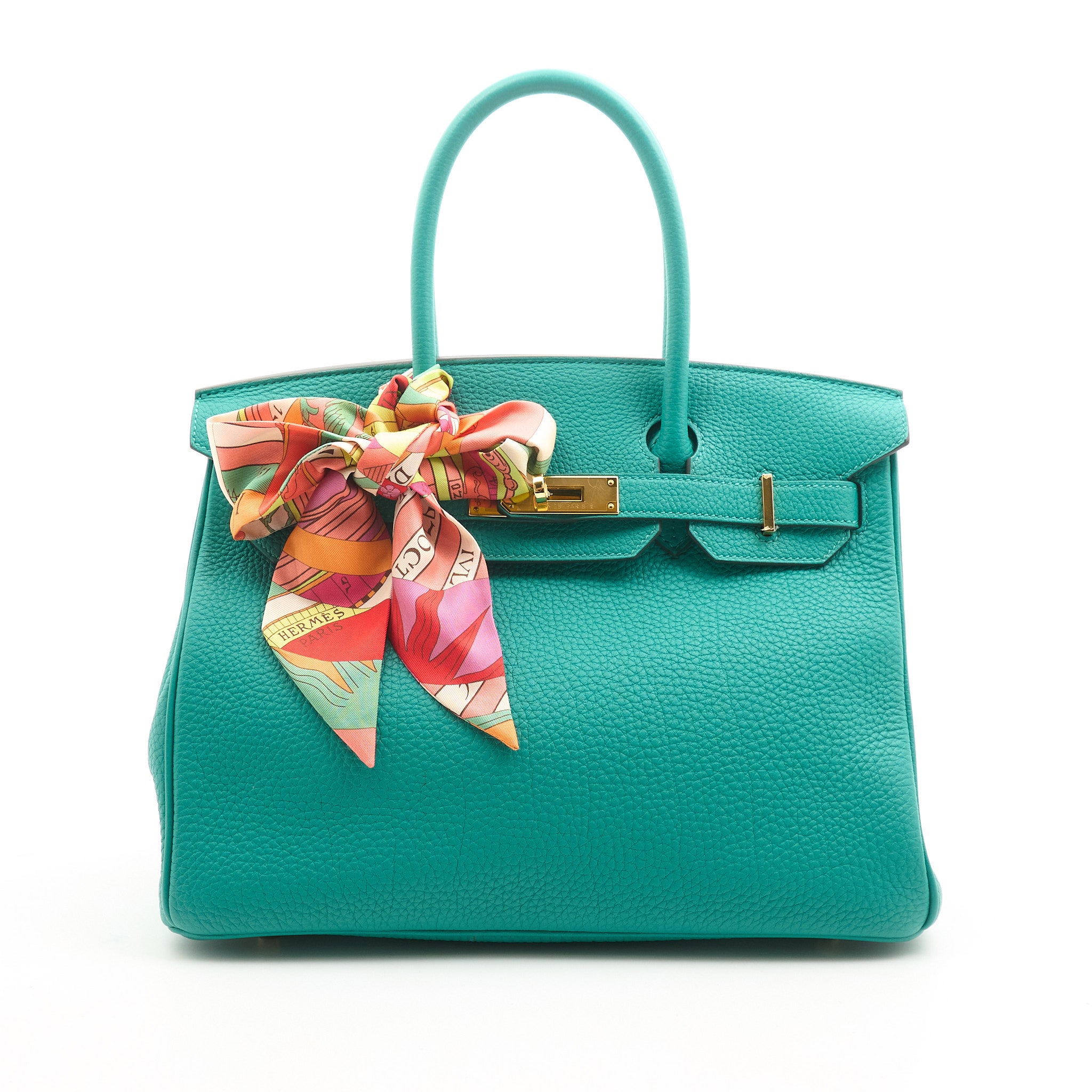 Hermes Birkin 30 Vert Verone Togo GHW Stamp D (2019)