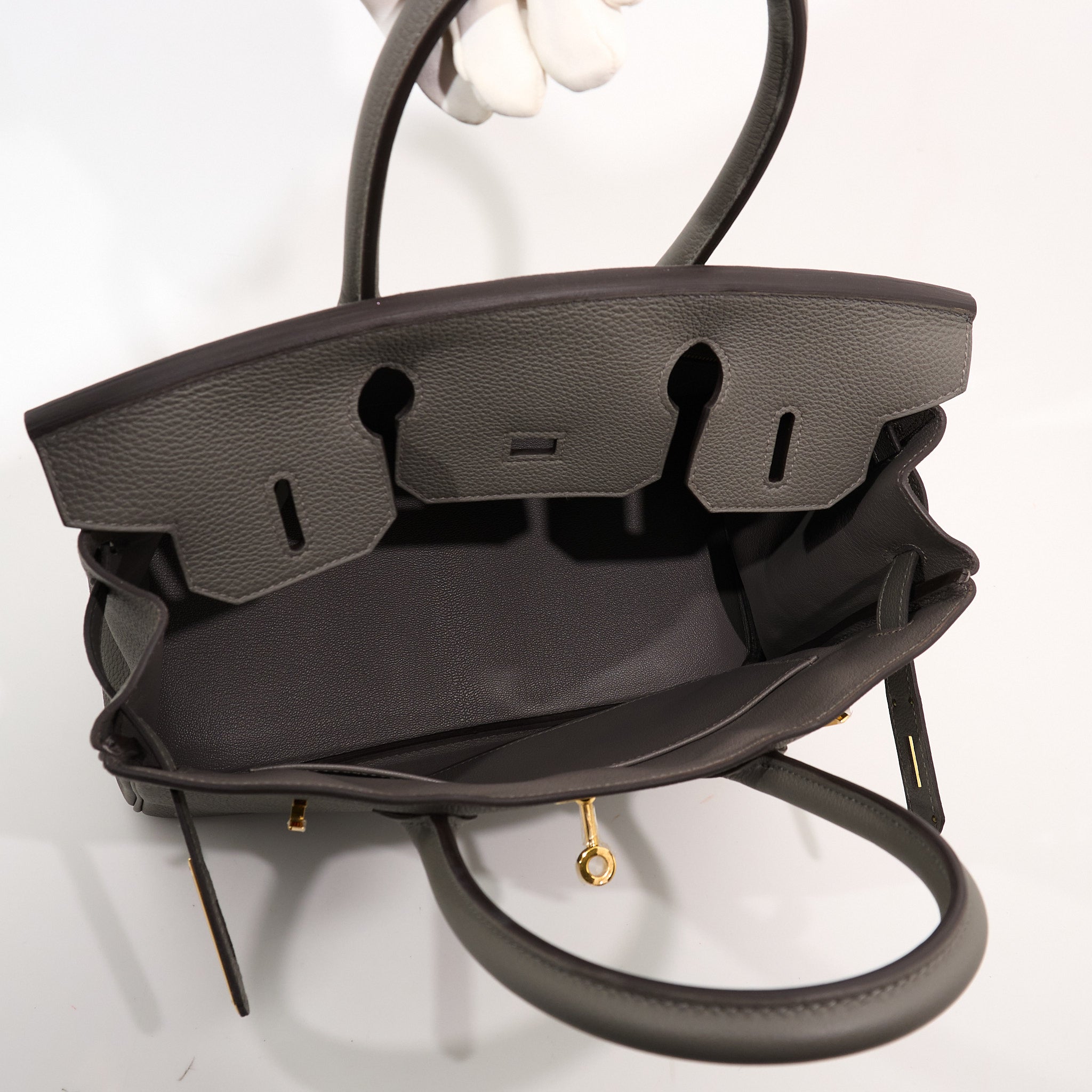 Hermes Birkin 30 Gris Meyer Stamp B (2023)