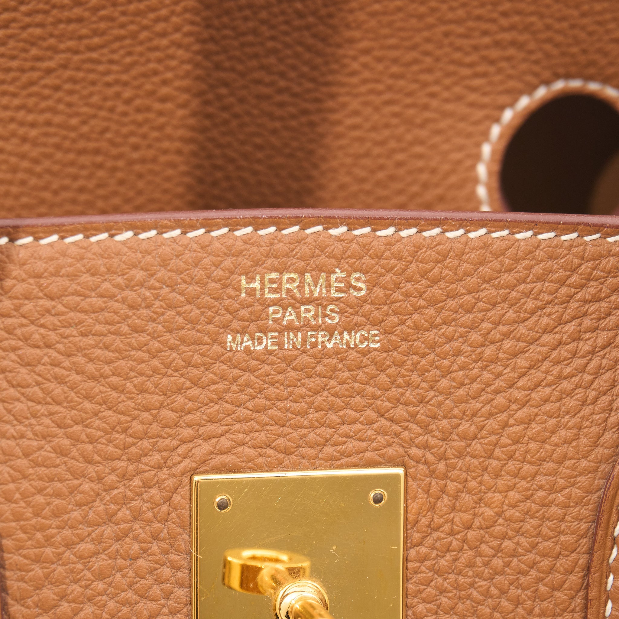 Hermes Birkin 35 Gold Togo GHW Stamp X (2016)