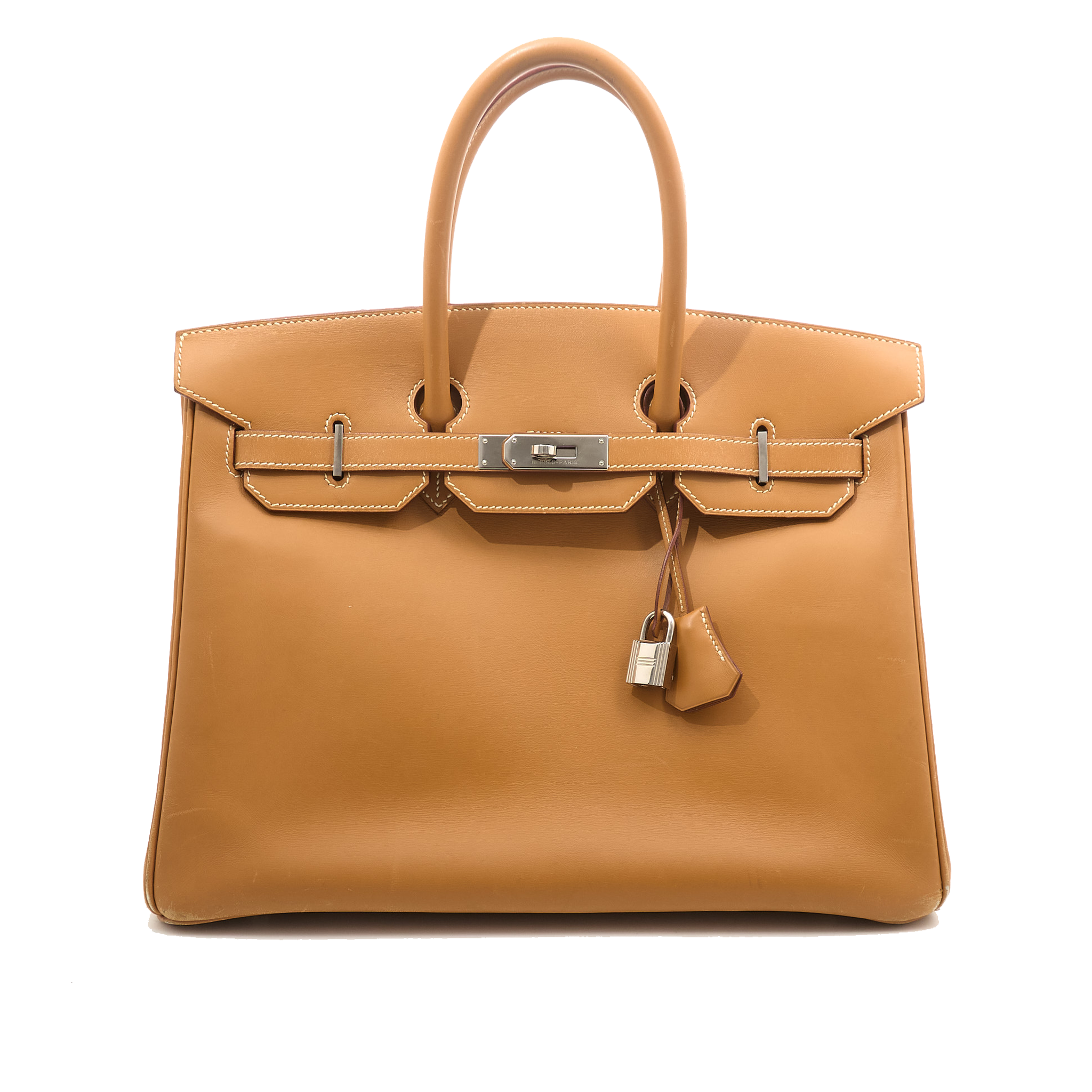 Hermès Birkin 35 in Biscuit Barinia PHW Stamp Sq C 1999