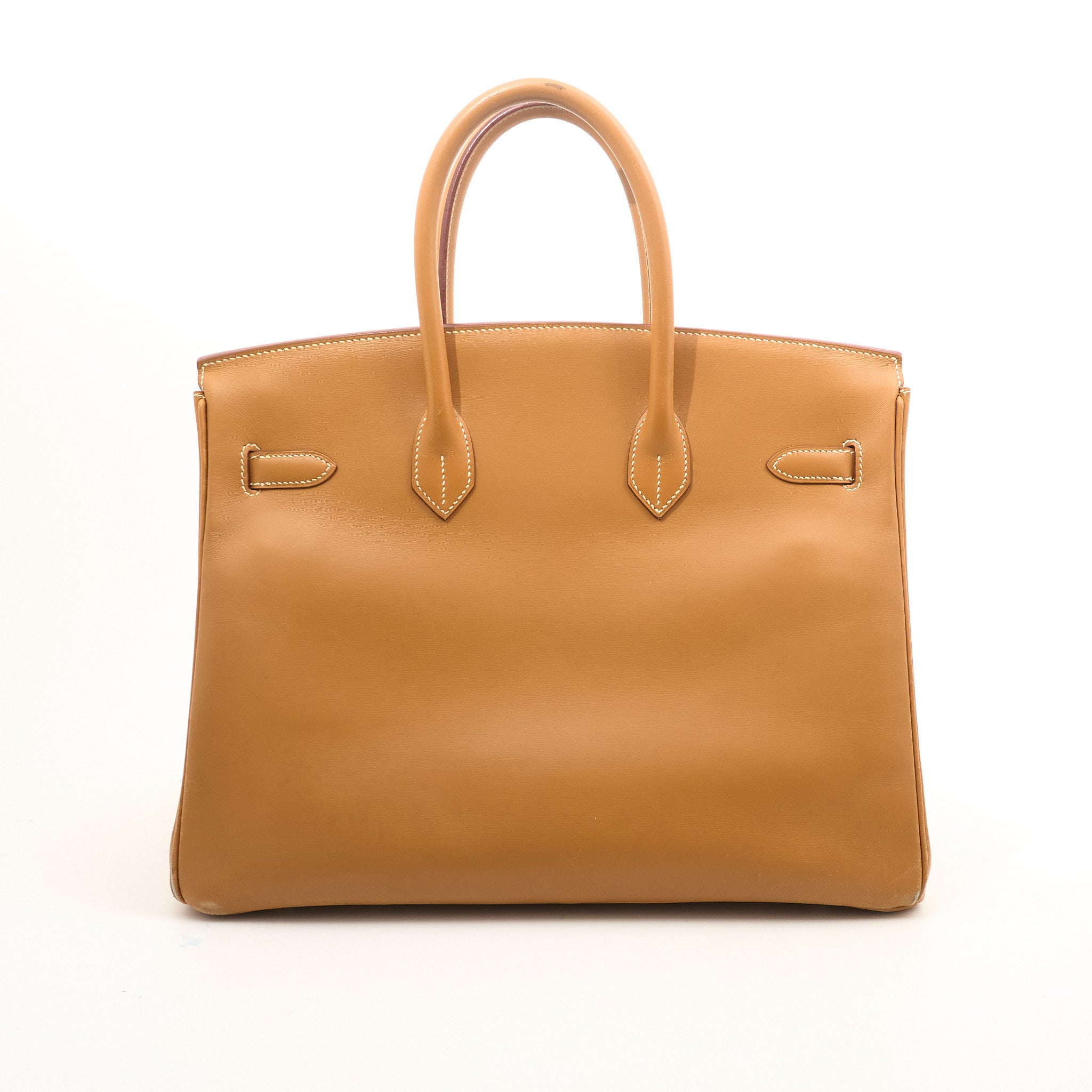 Hermès Birkin 35 in Biscuit Barinia PHW Stamp Sq C 1999