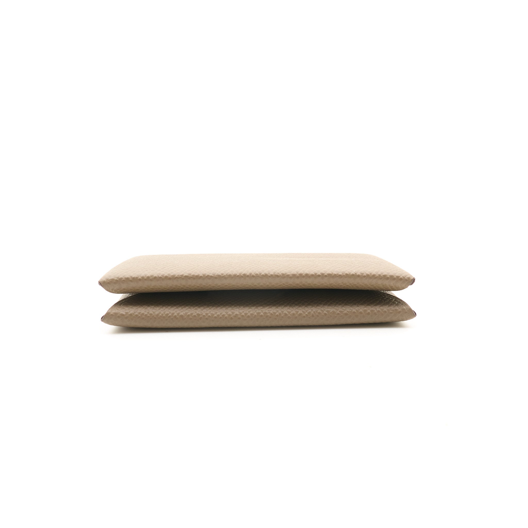 Hermes Calvi Card Holder Epsom Etoupe