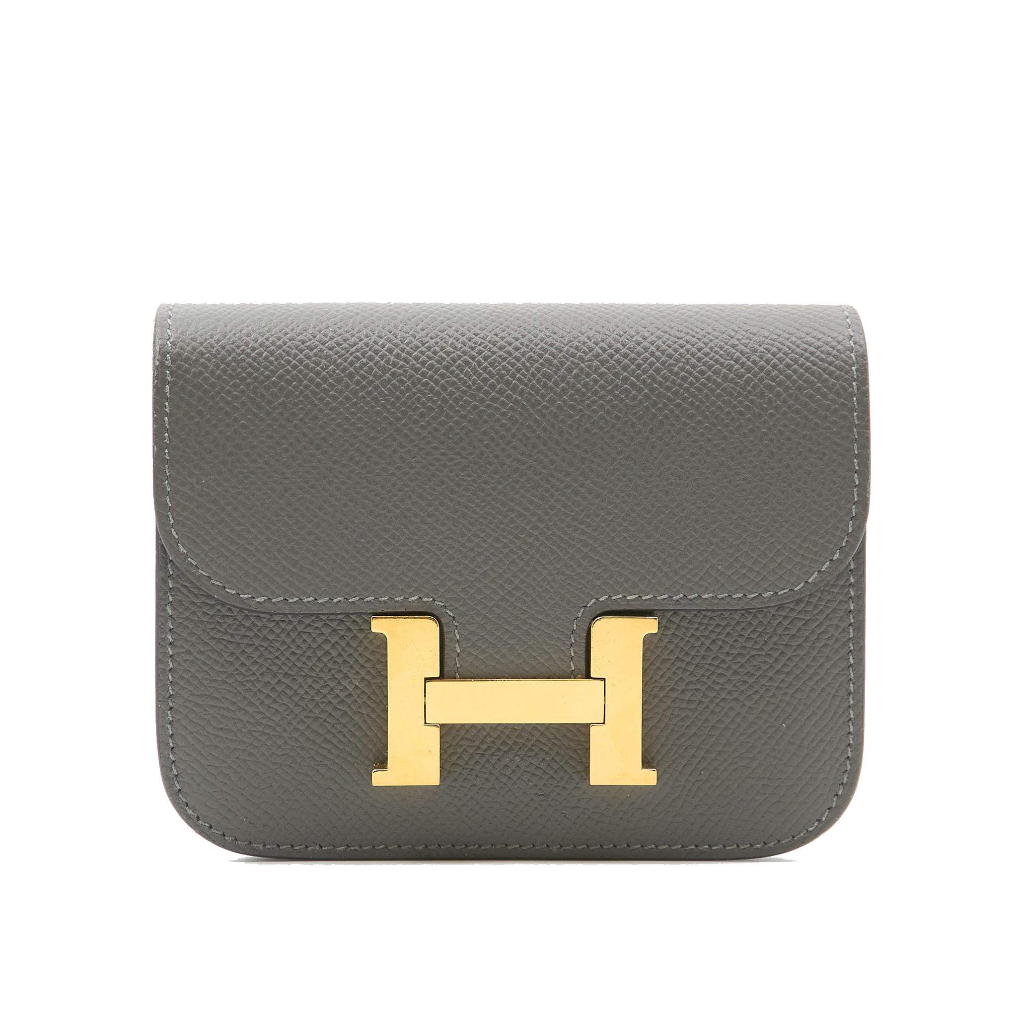 Hermes Constance Slim Wallet in Epsom GHW