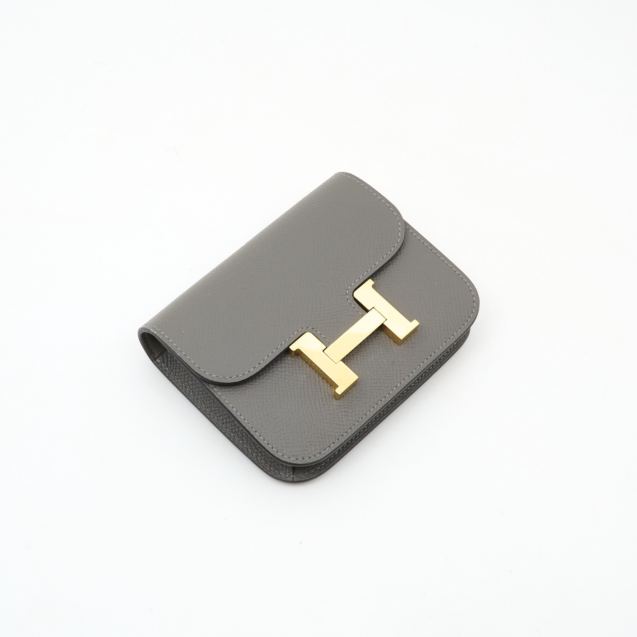 Hermes Constance Slim Wallet in Epsom GHW