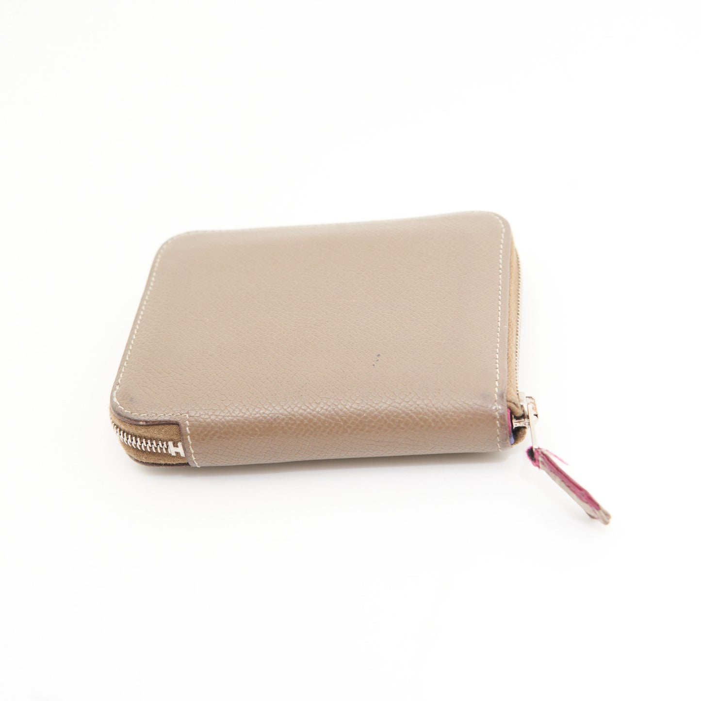 Hermes Epsom Compact Bi Fold Wallet in Brown SHW