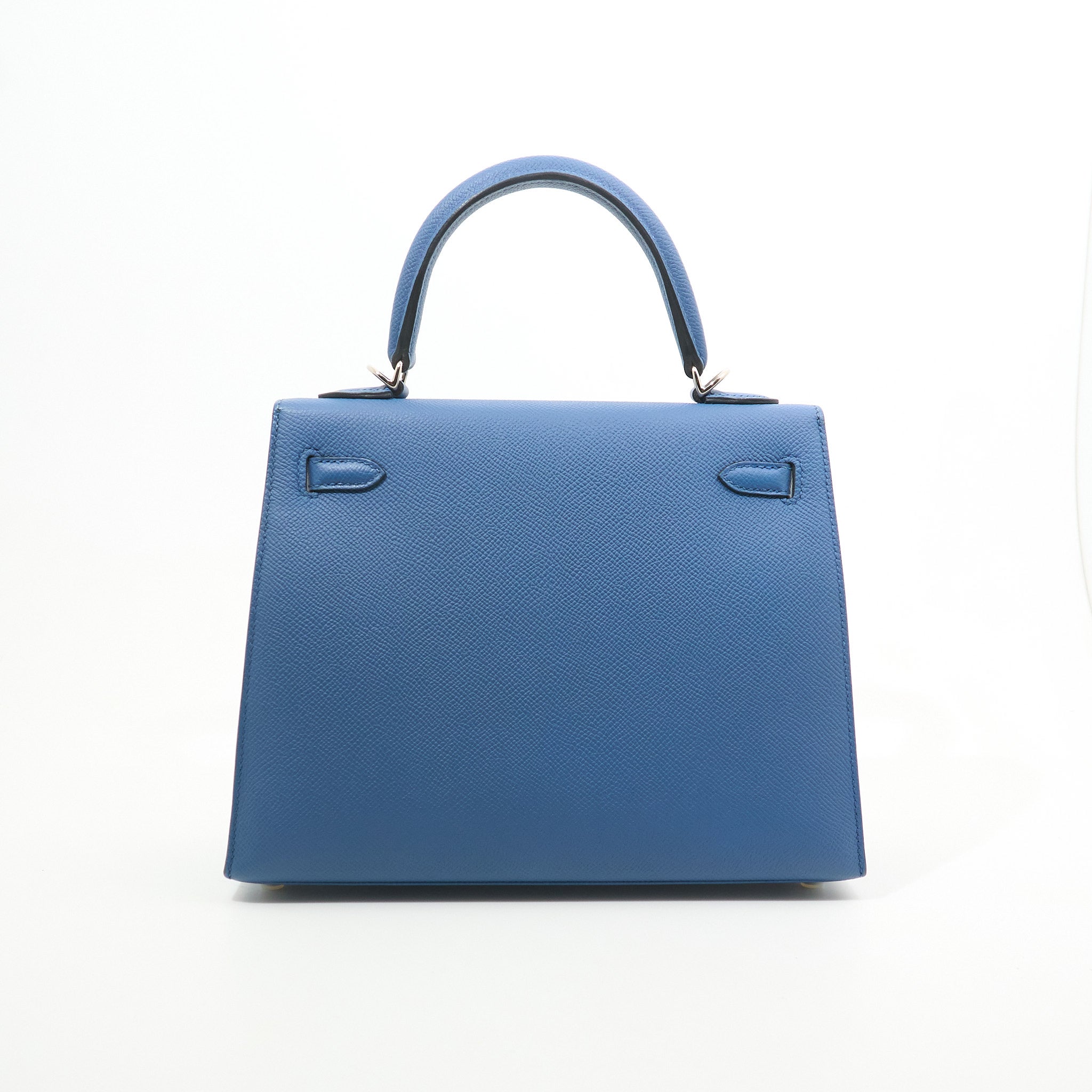 Hermes Kelly 25 Epsom S4 Deep Blue Kelly 25 Epsom leather PHW Stamp A