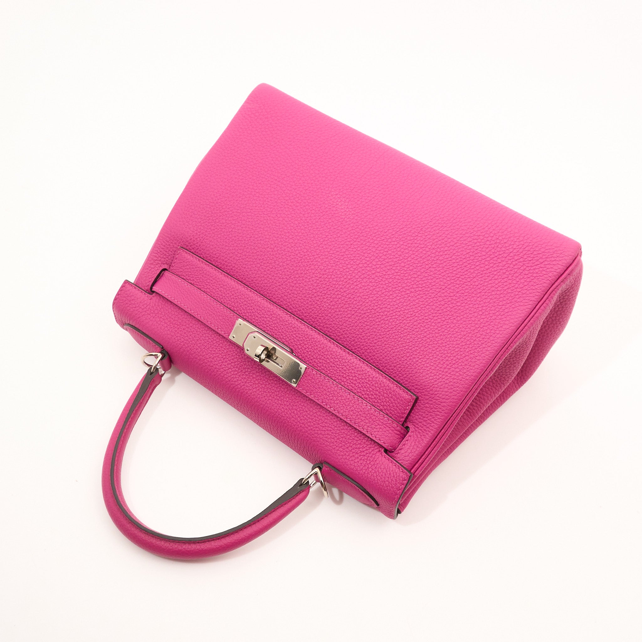 Hermès Kelly 28 Togo Rose Pourpre PHW Stamp C (2018)