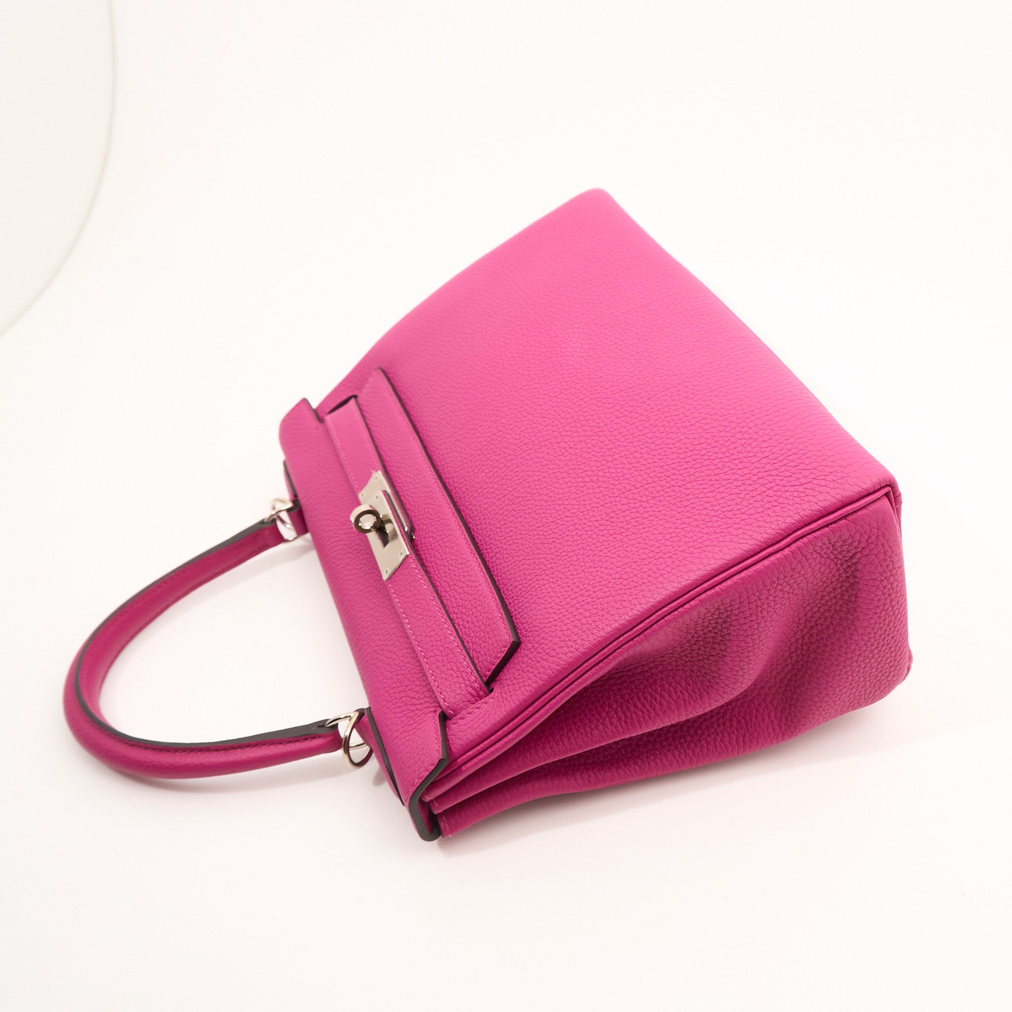 Hermès Kelly 28 Togo Rose Pourpre PHW Stamp C (2018)