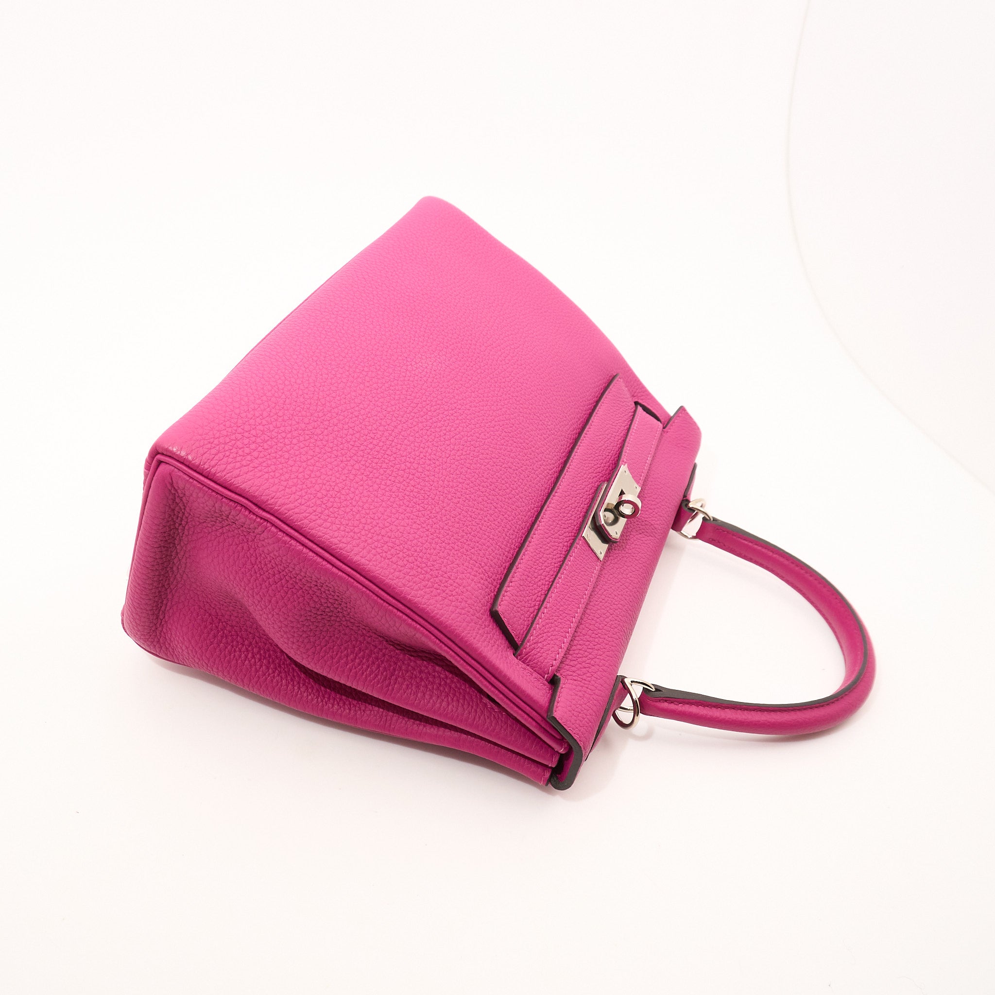 Hermès Kelly 28 Togo Rose Pourpre PHW Stamp C (2018)