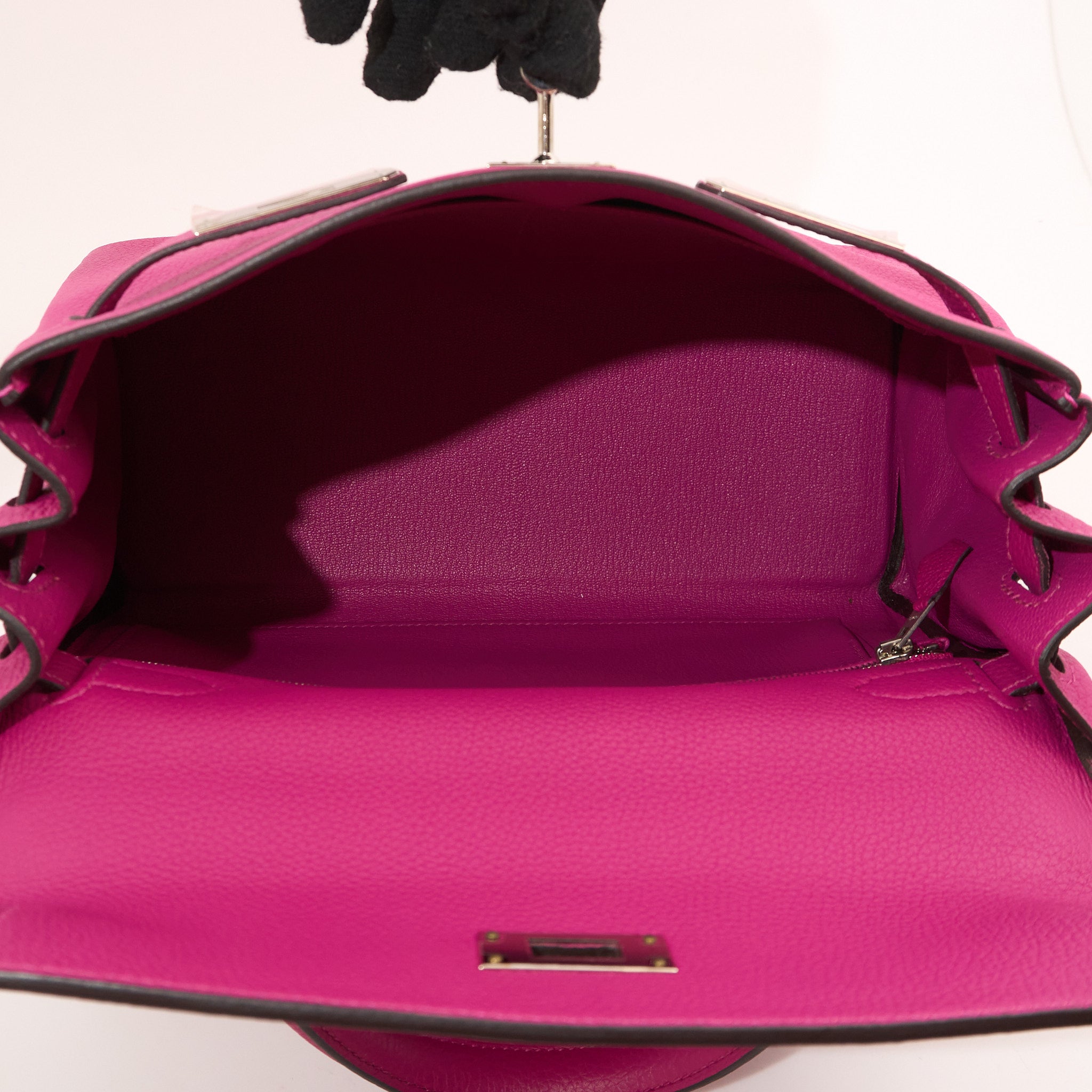 Hermès Kelly 28 Togo Rose Pourpre PHW Stamp C (2018)