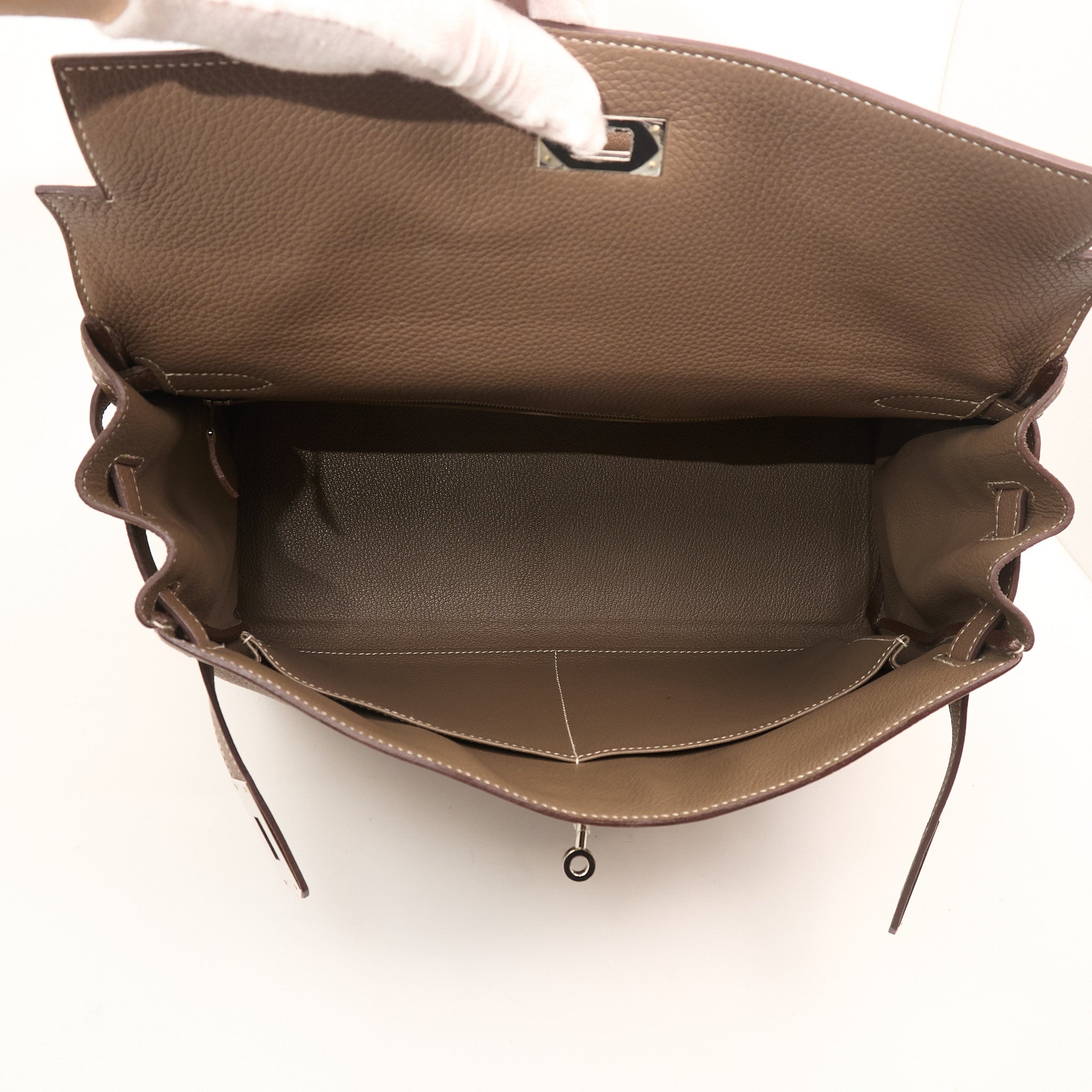 Hermes Kelly 35 Togo Etoupe PHW