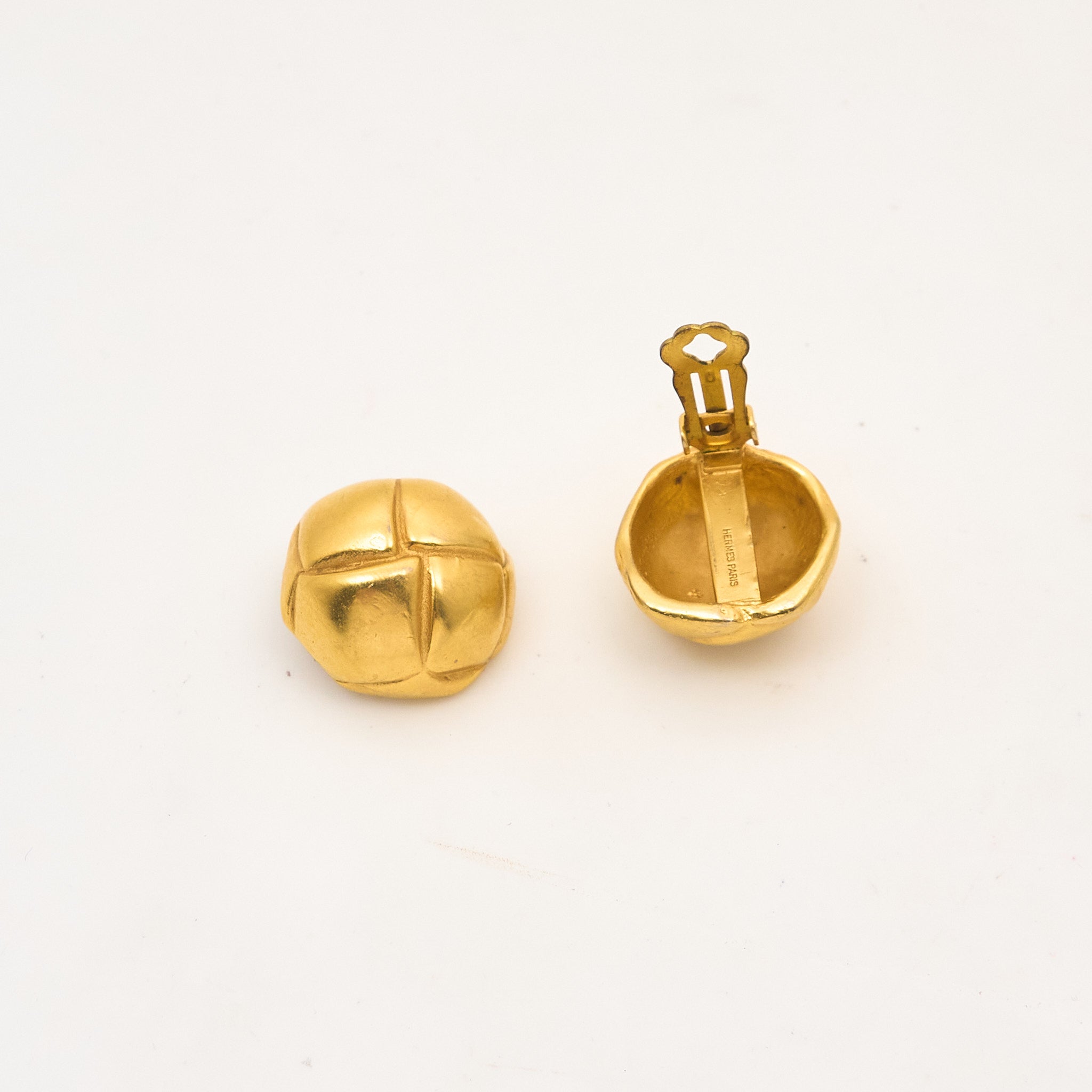 Hermes Vintage Gold Earrings