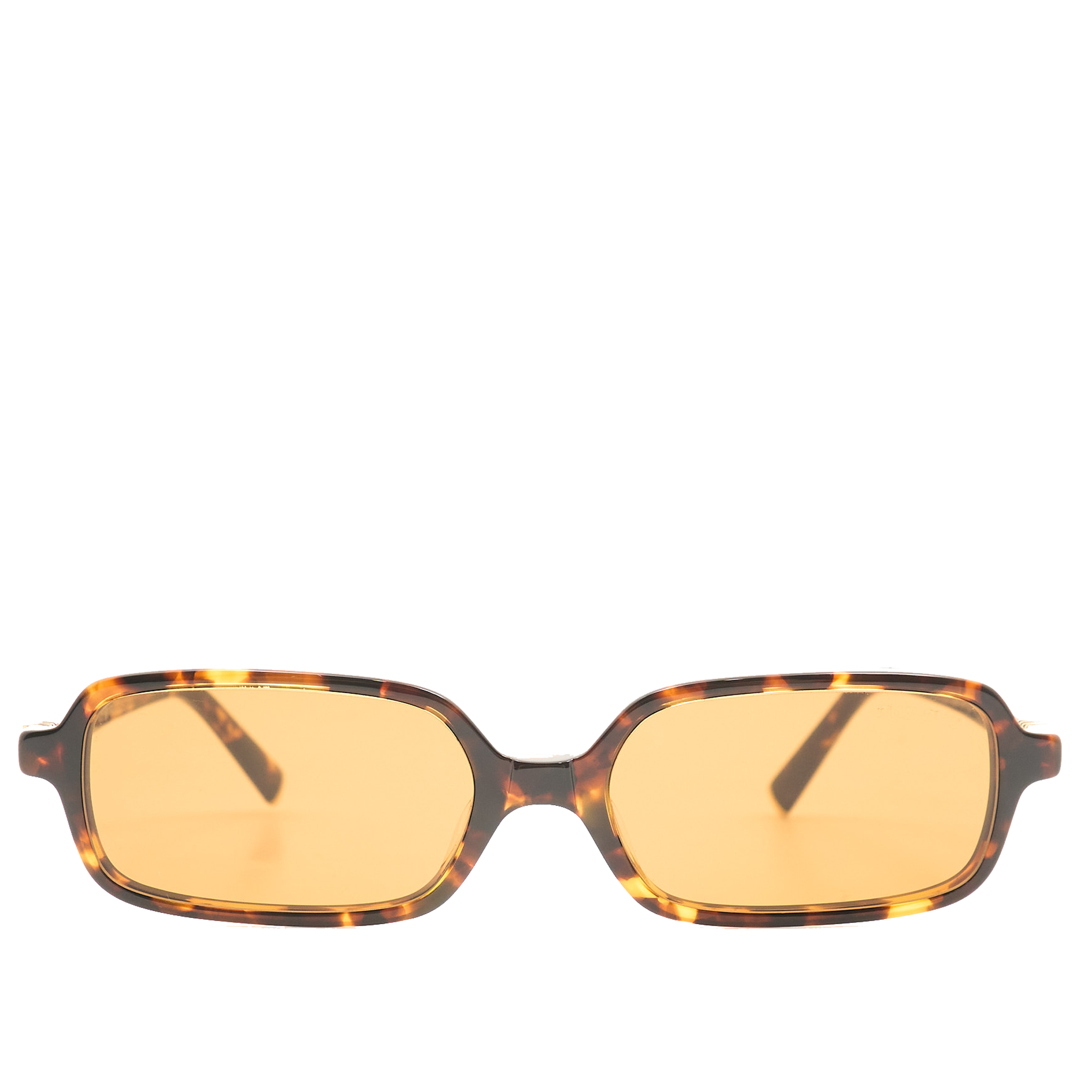 Miu Miu Rectangle Honey Havana Brown Sunglasses