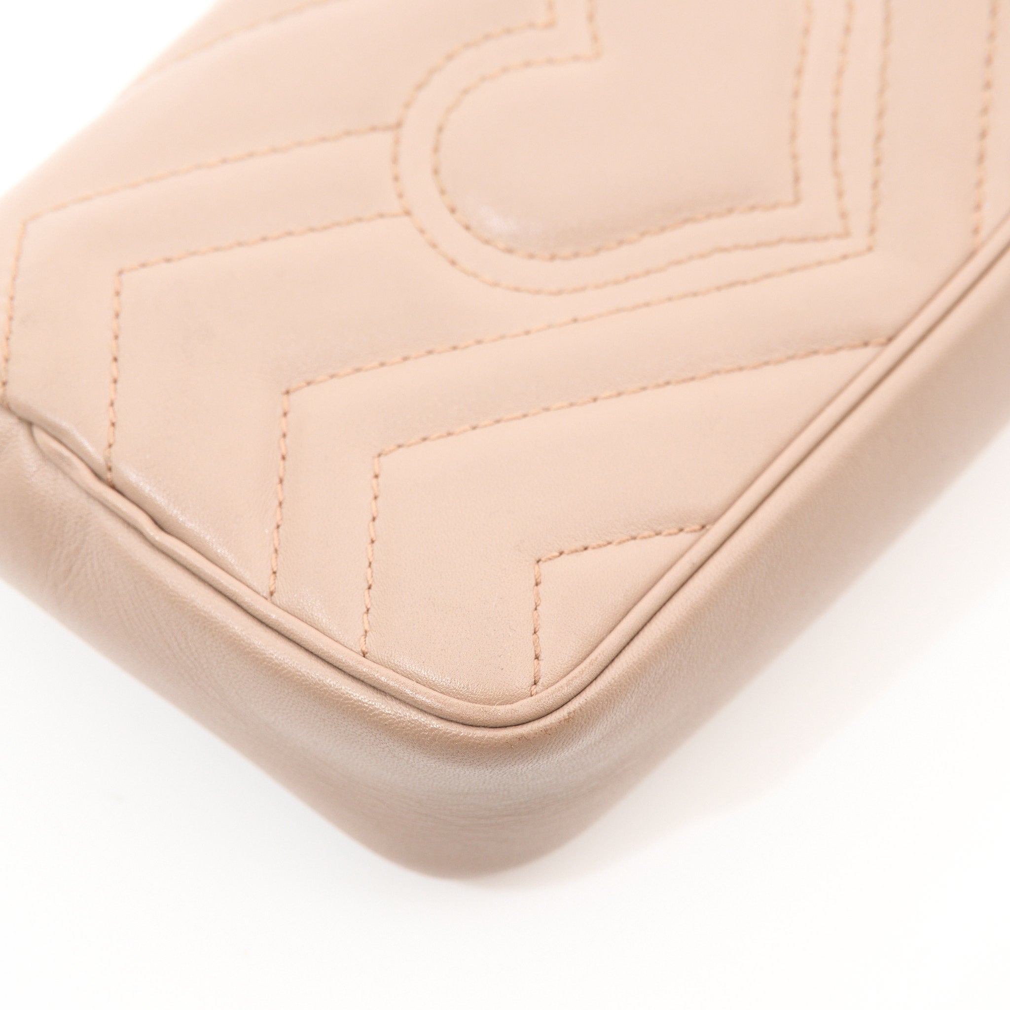 Gucci GG Marmont Matelasse Super Mini Dusty Pink Bag