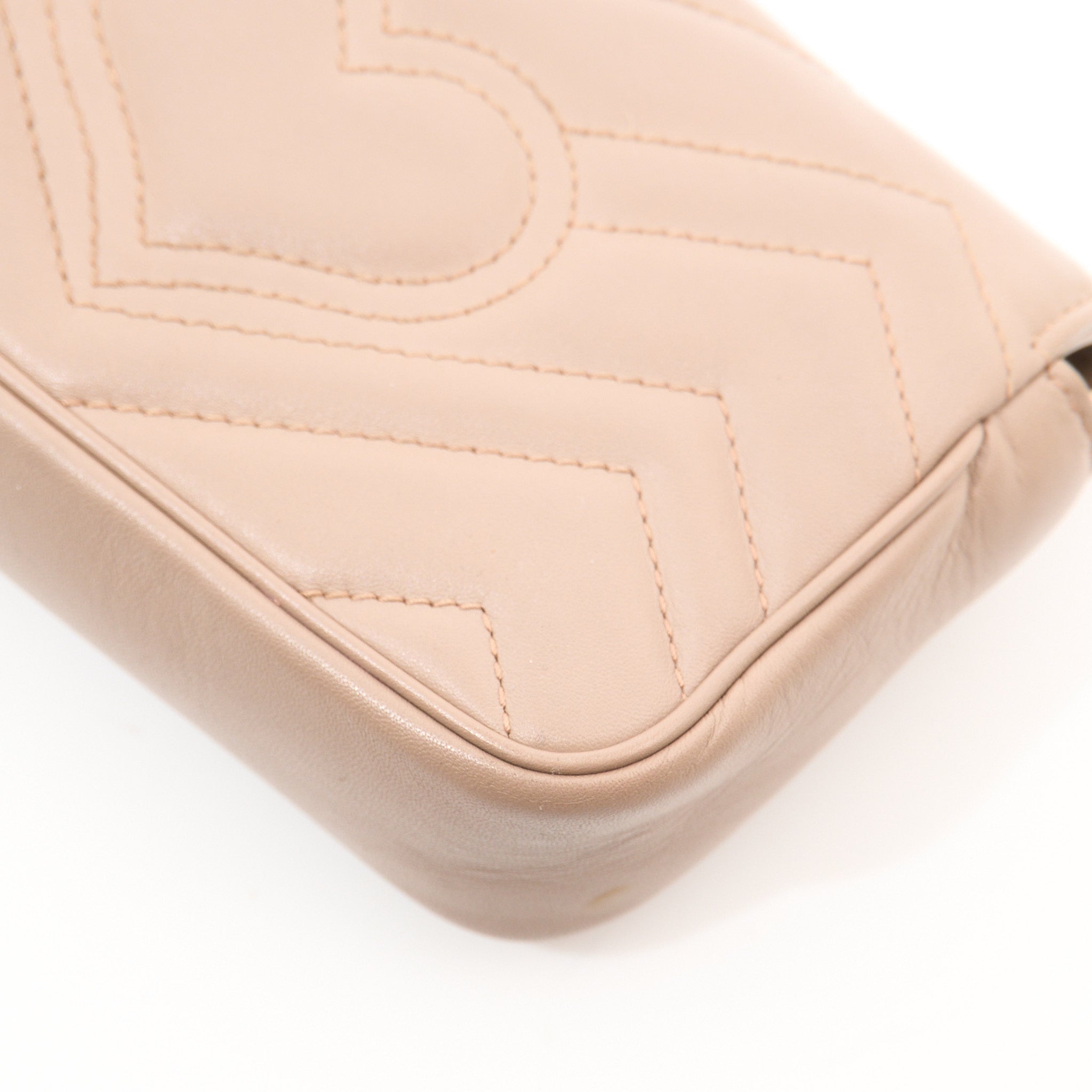 Gucci GG Marmont Matelasse Super Mini Dusty Pink Bag