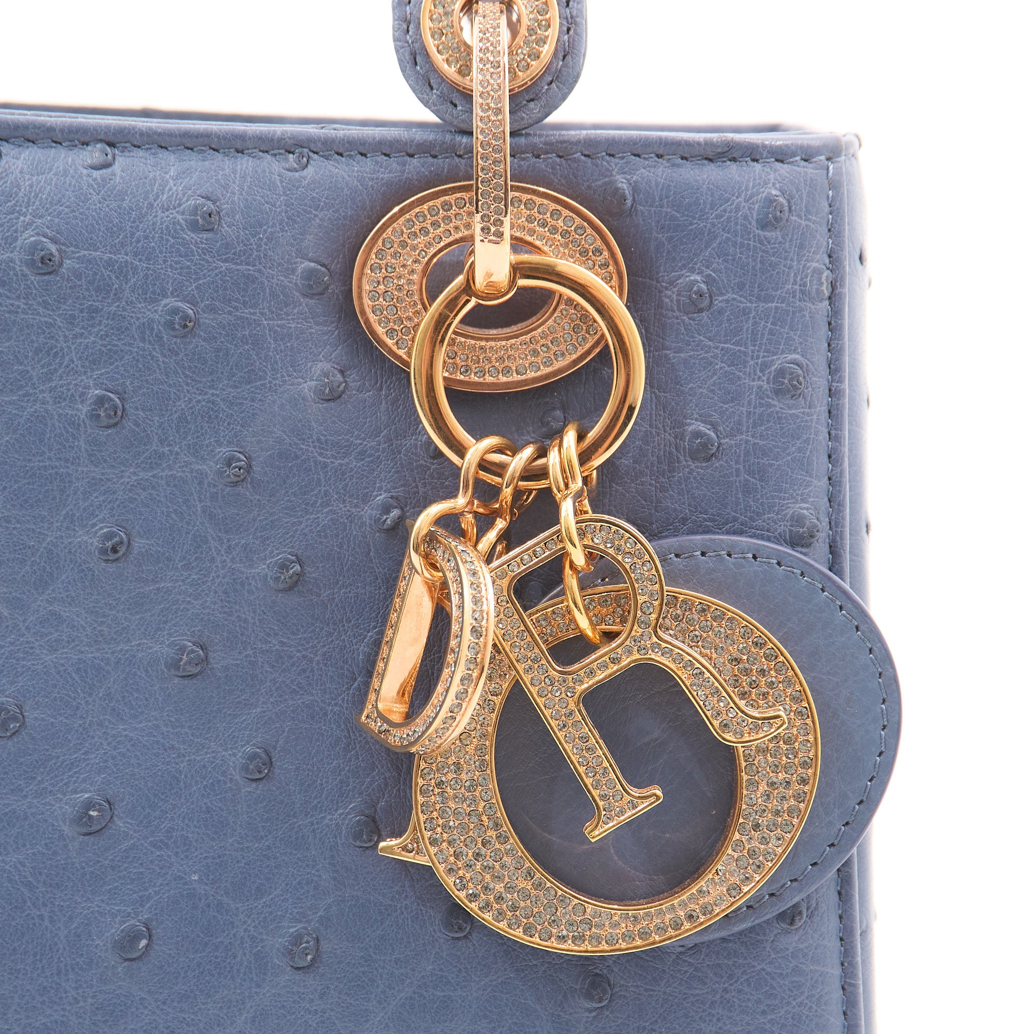 Christian Dior Lady Dior in Ostrich RHW