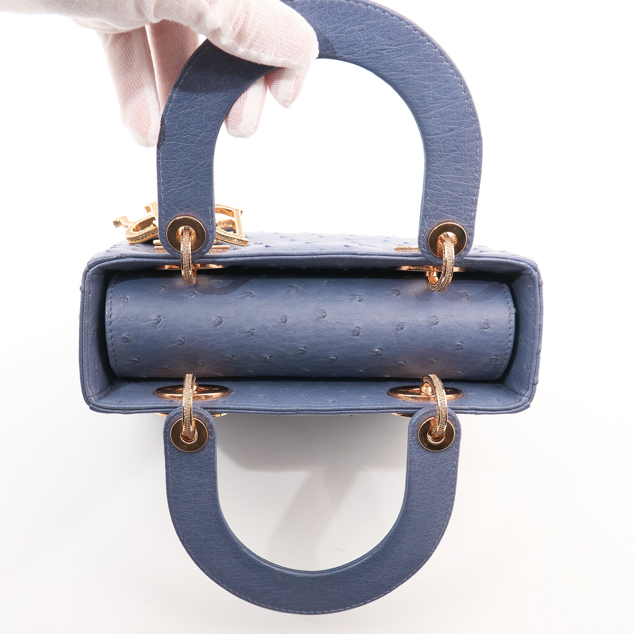 Christian Dior Lady Dior in Ostrich RHW