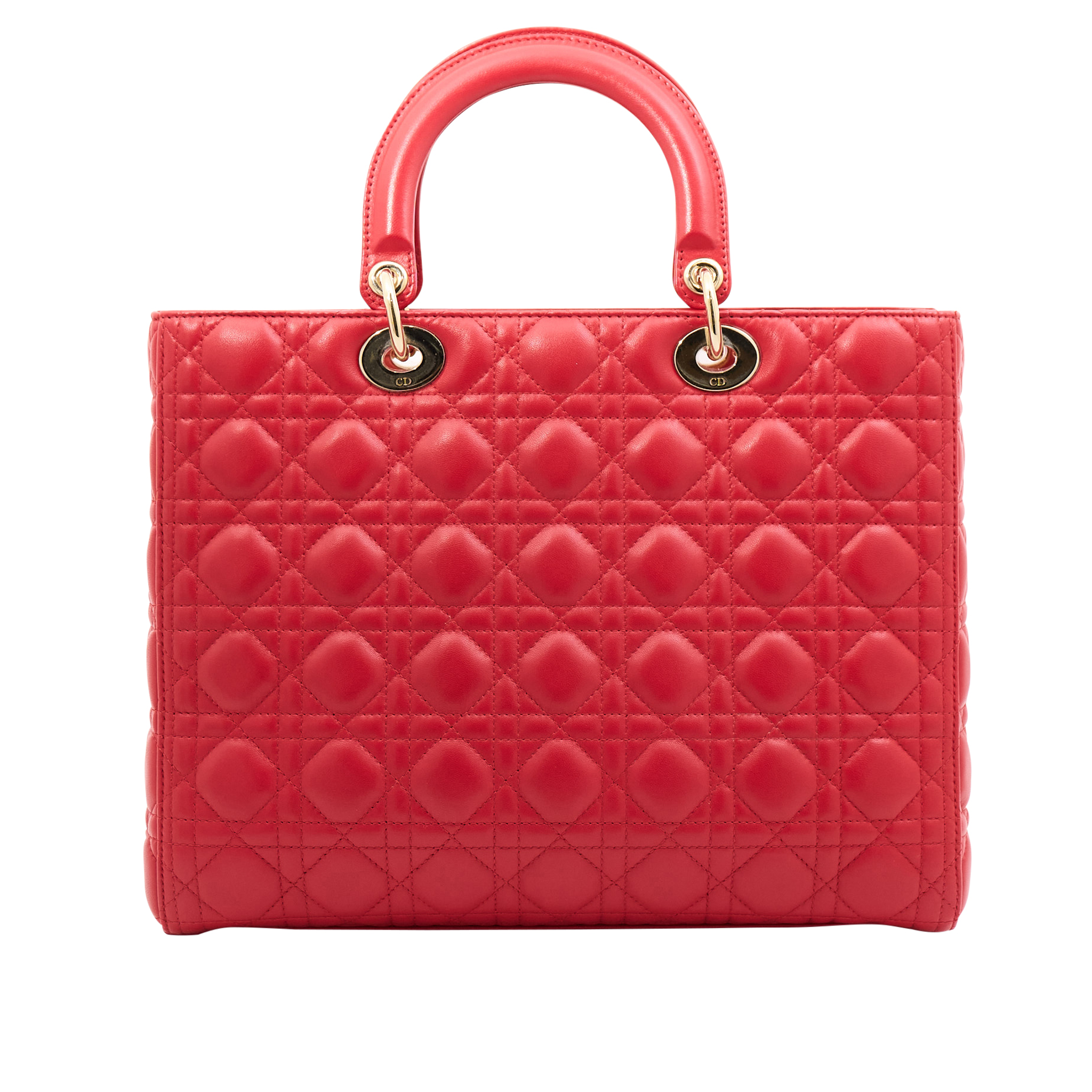 Lady Dior Large Red Bag