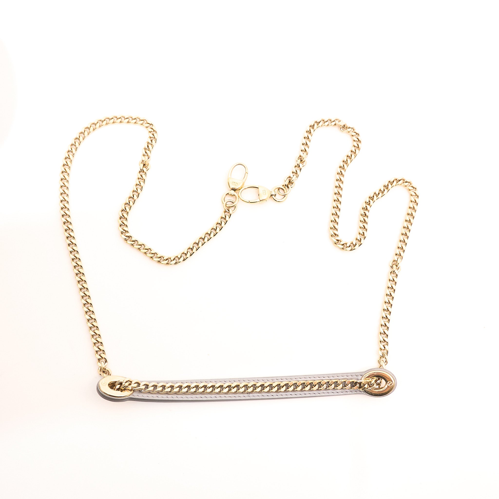 Christian Dior Lady DIor Mini Grey Pearlescent Bag