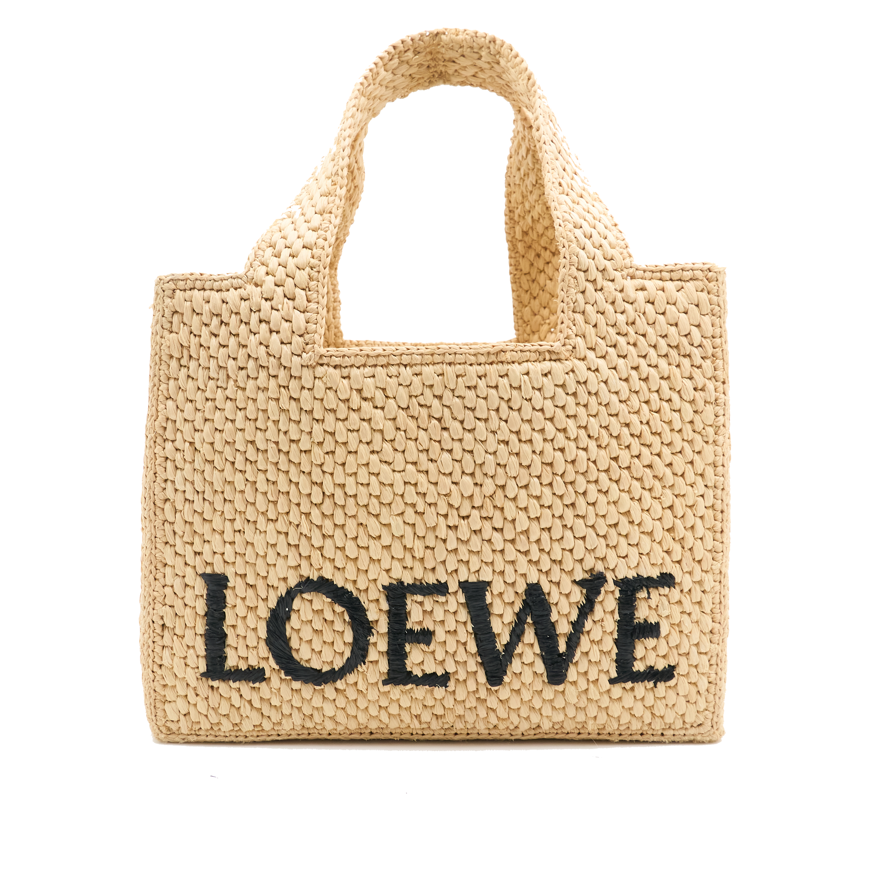 Loewe x Paula's Ibiza Logo Raffia Tote