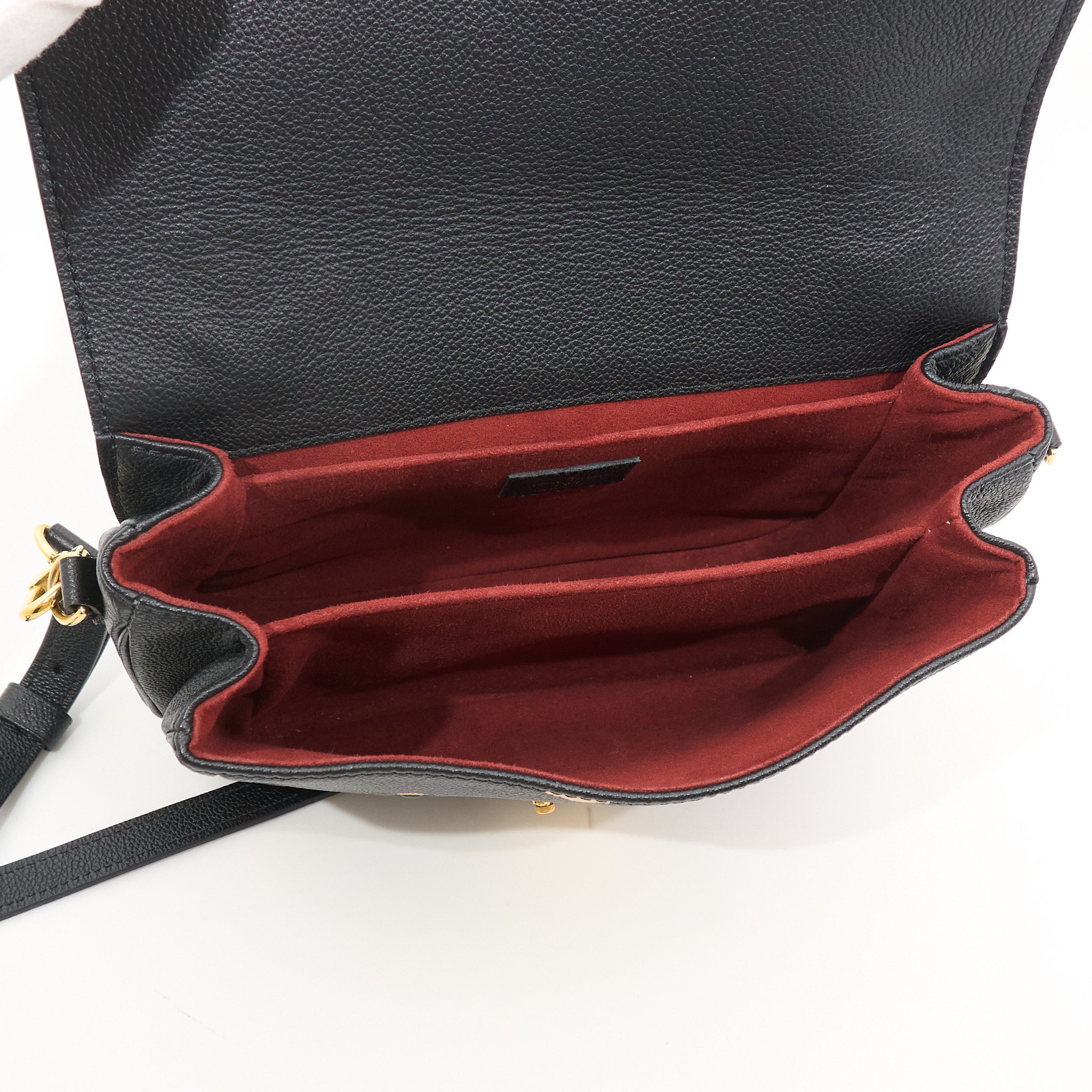 Louis Vuitton Bi-Colour Pochette Metis Black & Beige