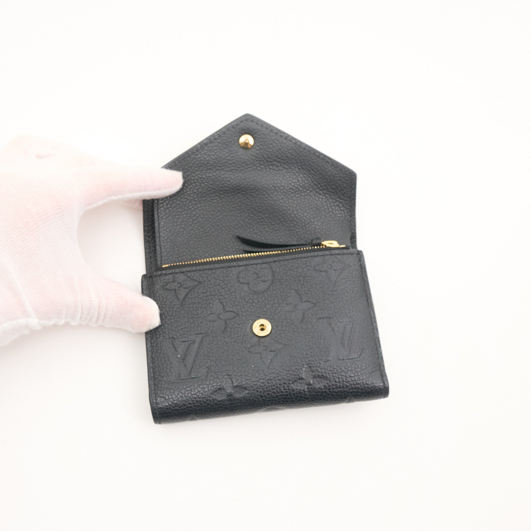 Louis Vuitton Black Empreinte Leather Wallet