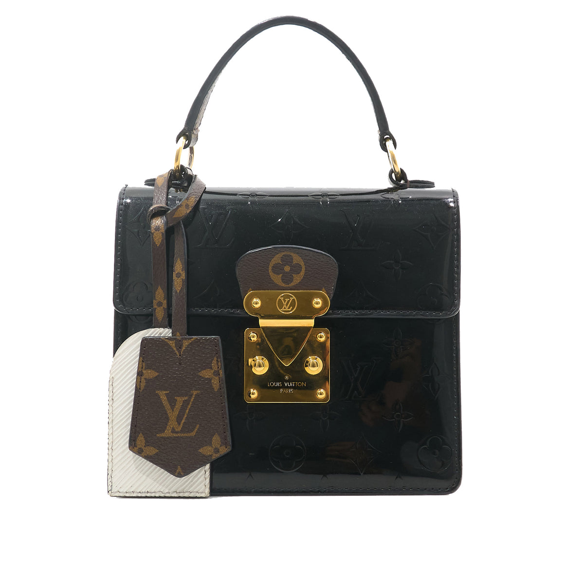 Louis Vuitton Black Vernis Spring Street Bag