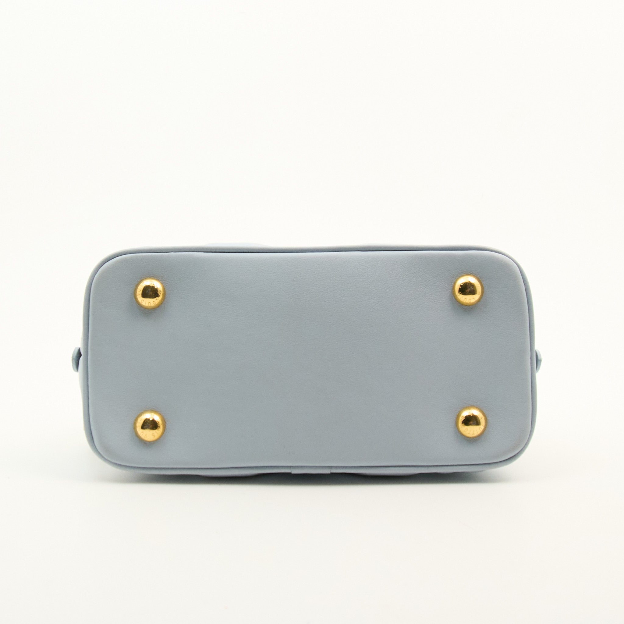 Louis Vuitton Calfskin Bubblegum Alma BB Ice Blue