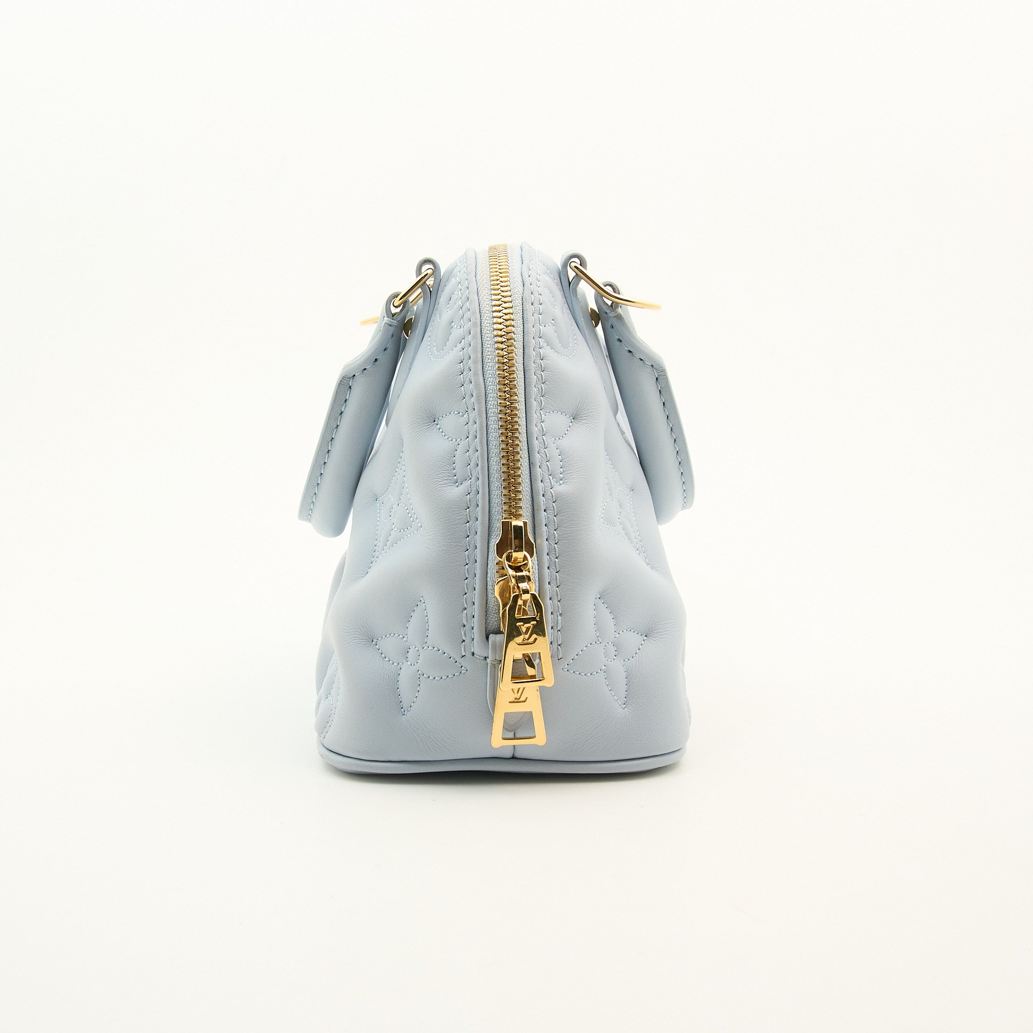 Louis Vuitton Calfskin Bubblegum Alma BB Ice Blue