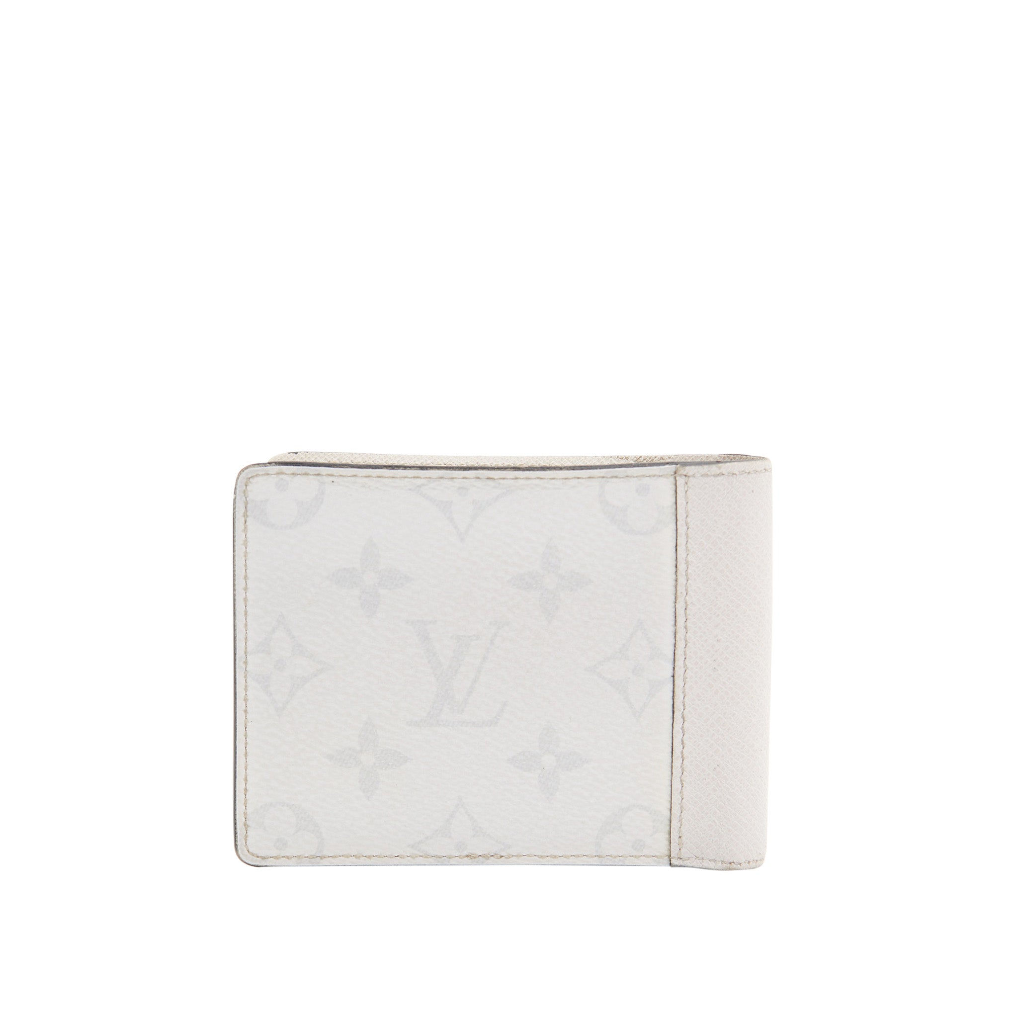 Louis Vuitton Canvas Flap Wallet in White