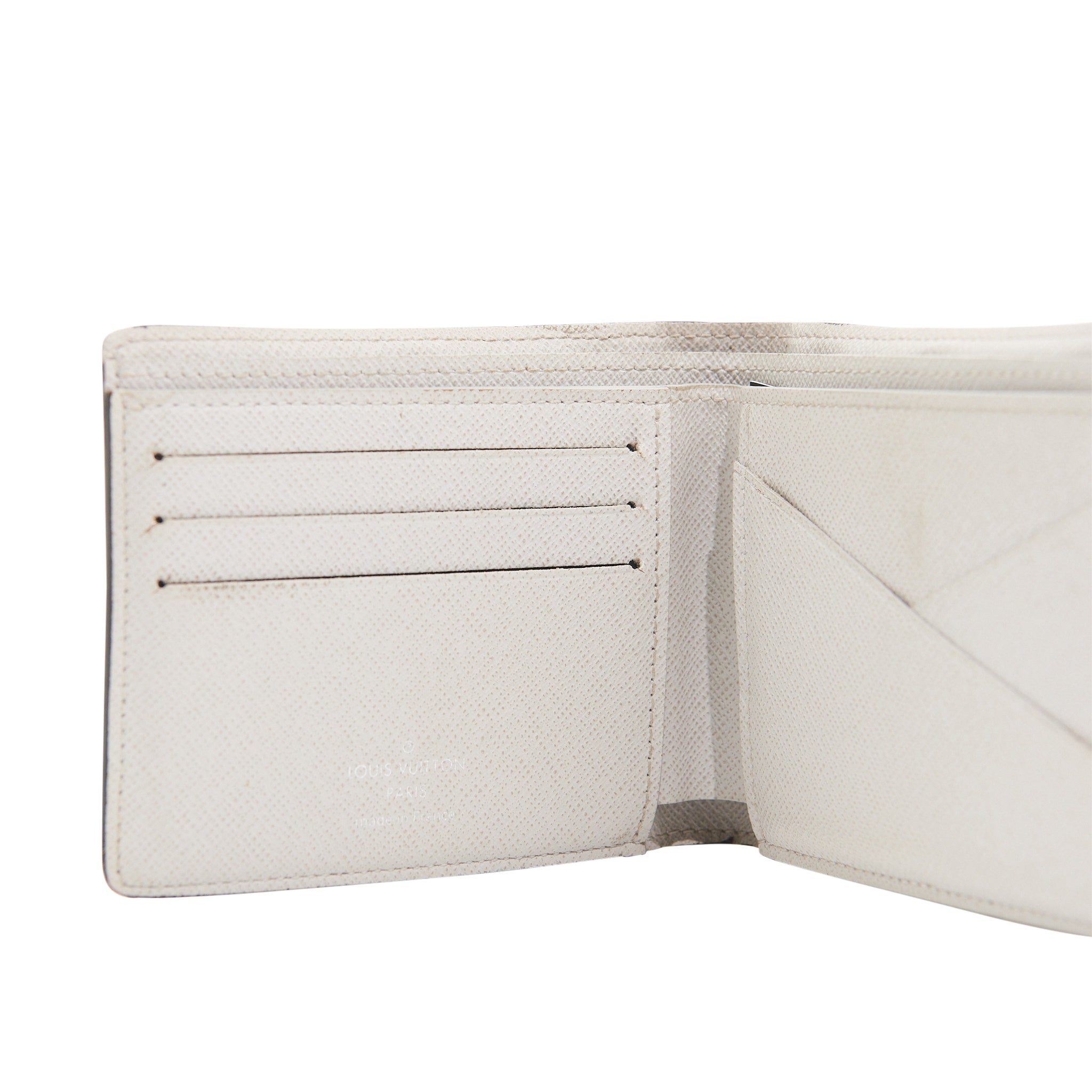 Louis Vuitton Canvas Flap Wallet in White