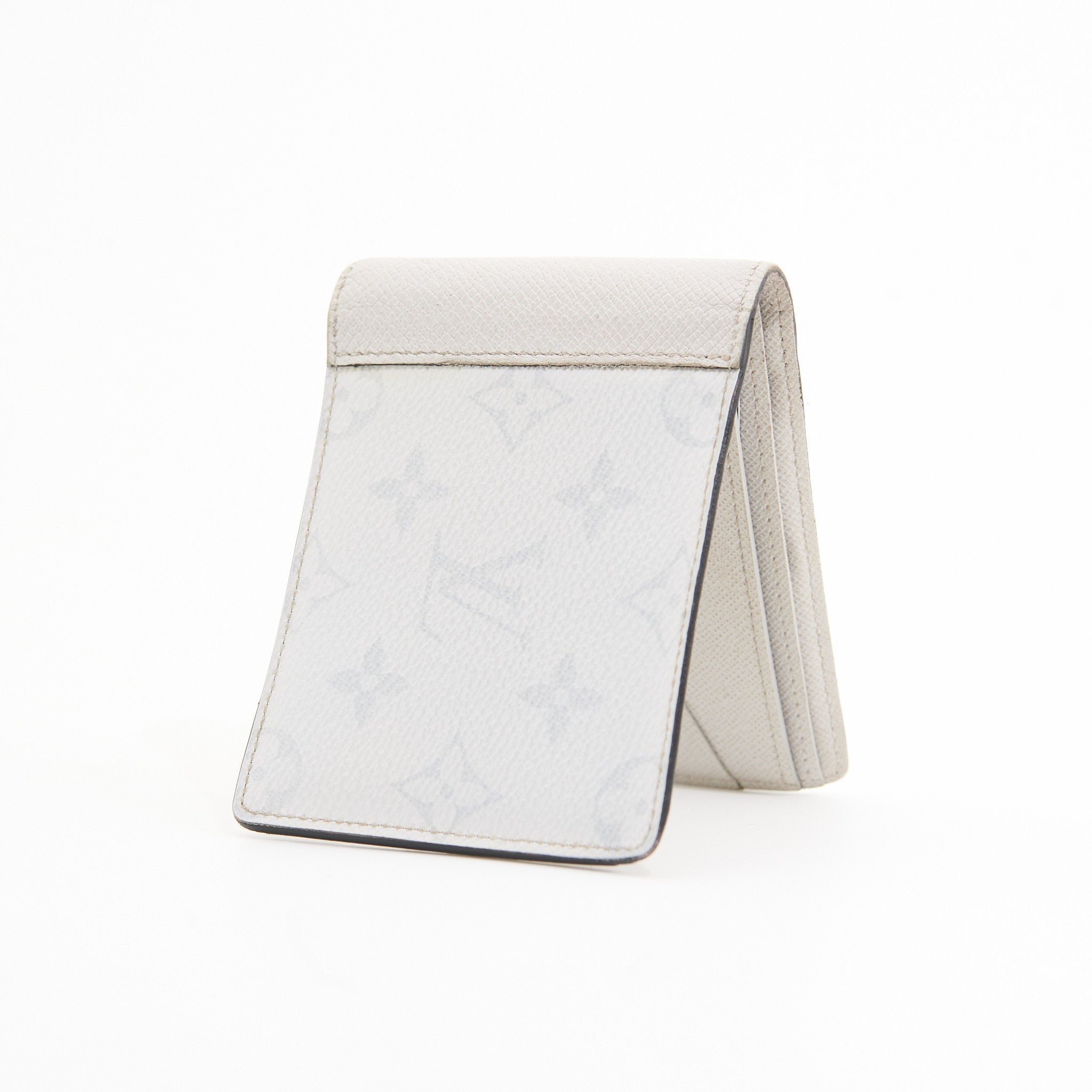 Louis Vuitton Canvas Flap Wallet in White