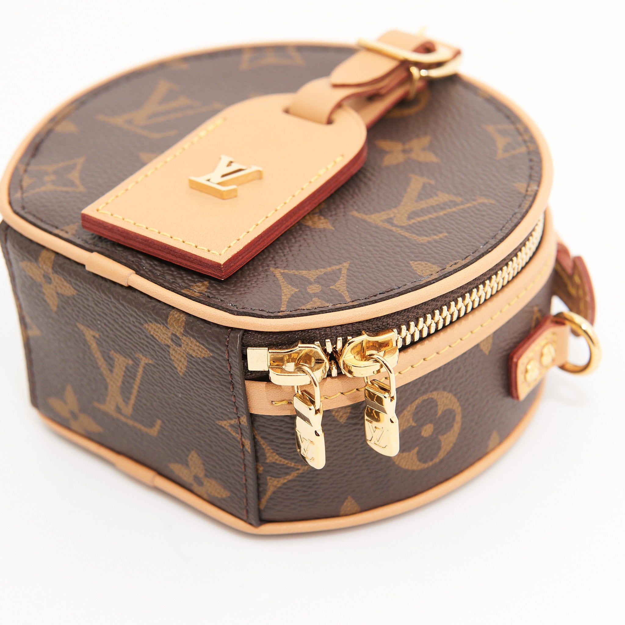 Louis Vuitton Canvas Mini Boite in Brown Monogram GHW