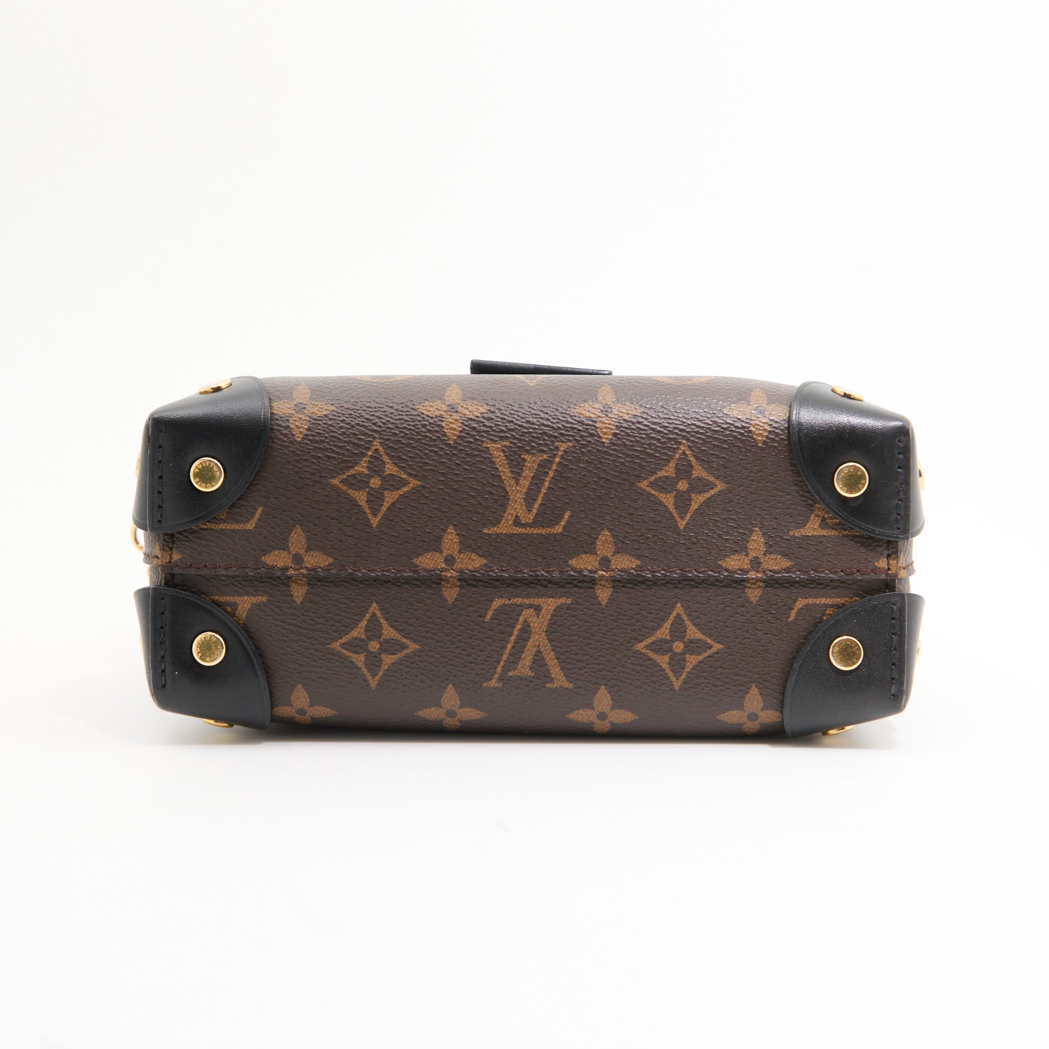 Louis Vuitton Canvas Petite Malle Souple in Brown Canvas GHW