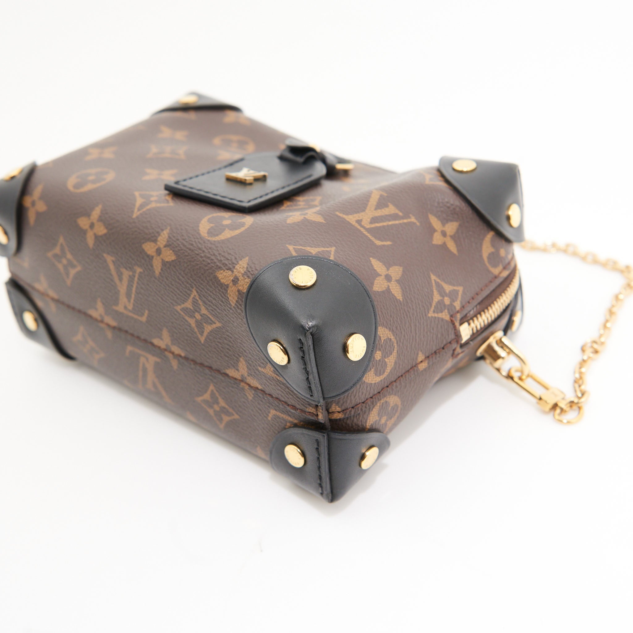 Louis Vuitton Canvas Petite Malle Souple in Brown Canvas GHW