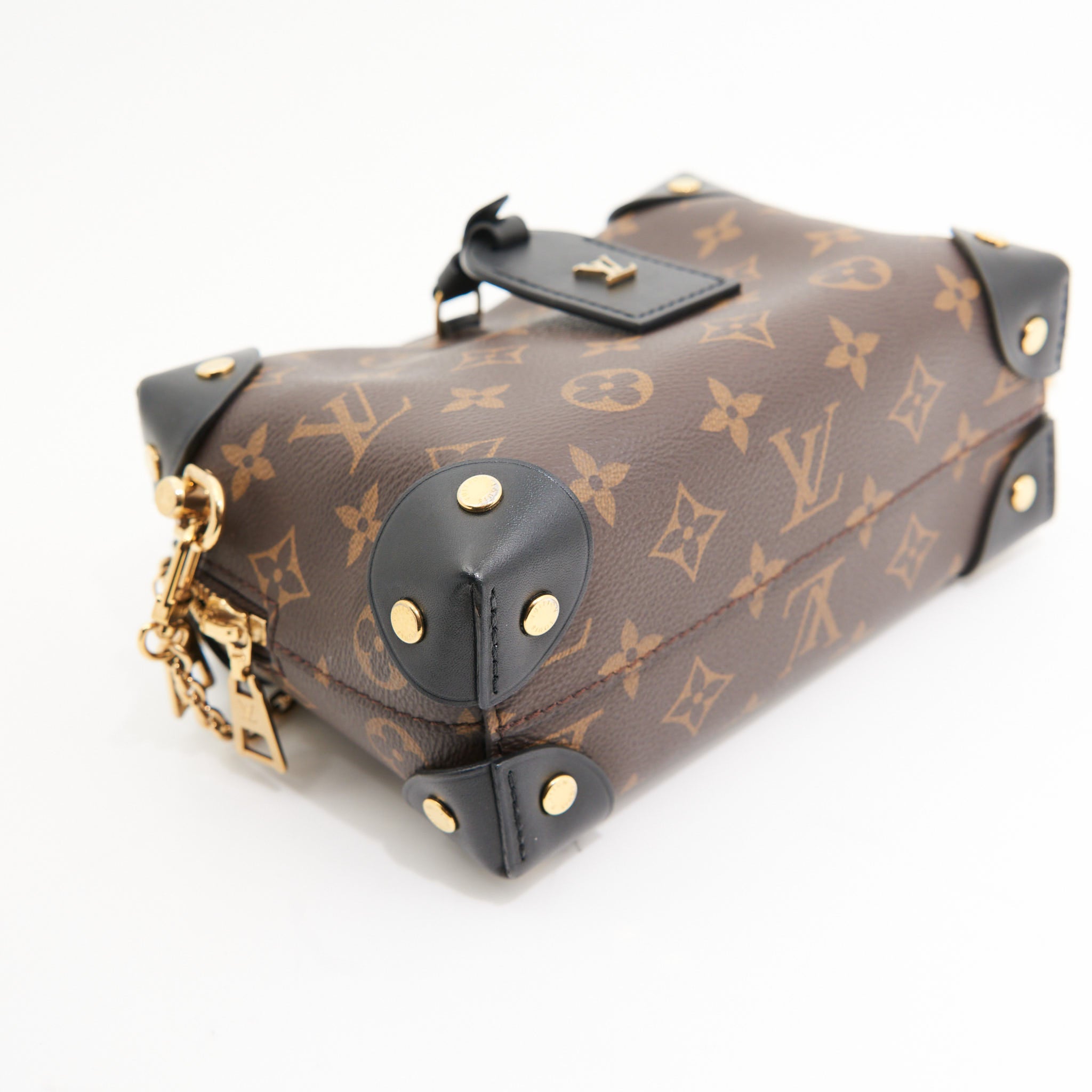 Louis Vuitton Canvas Petite Malle Souple in Brown Canvas GHW