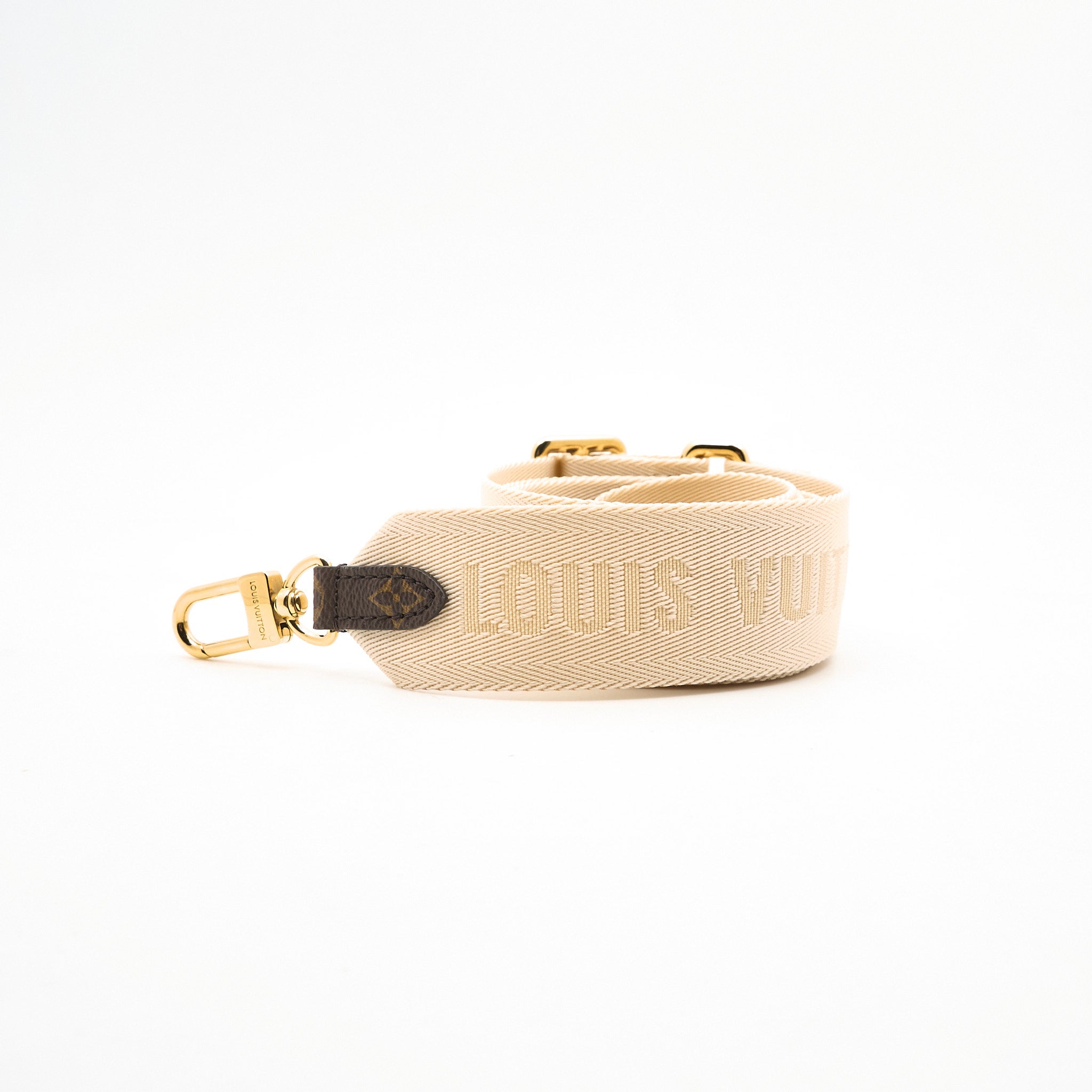 Louis Vuitton Adjustable Beige Canvas Strap