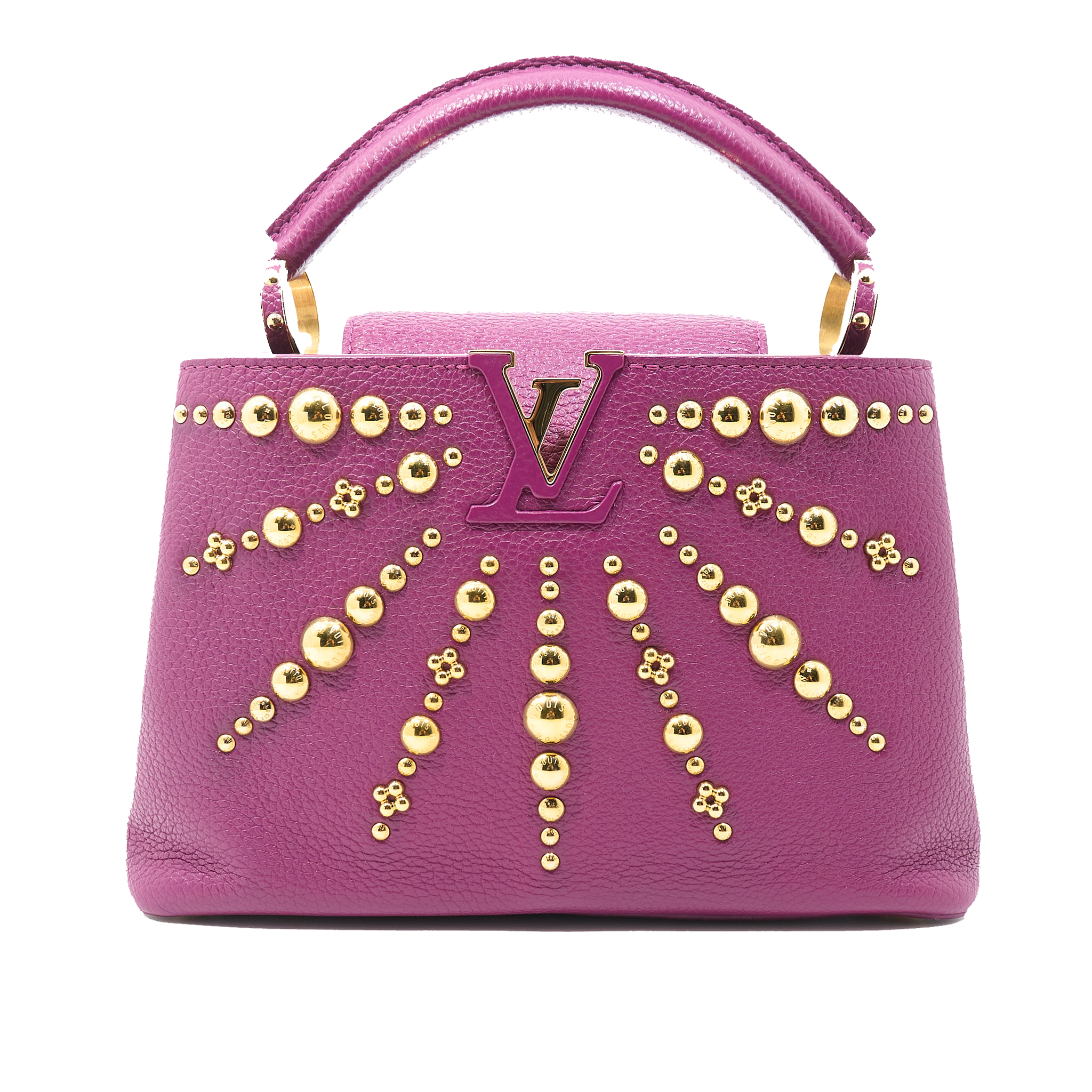 Louis Vuitton Taurilion Studded Sol Capucines Magenta PM