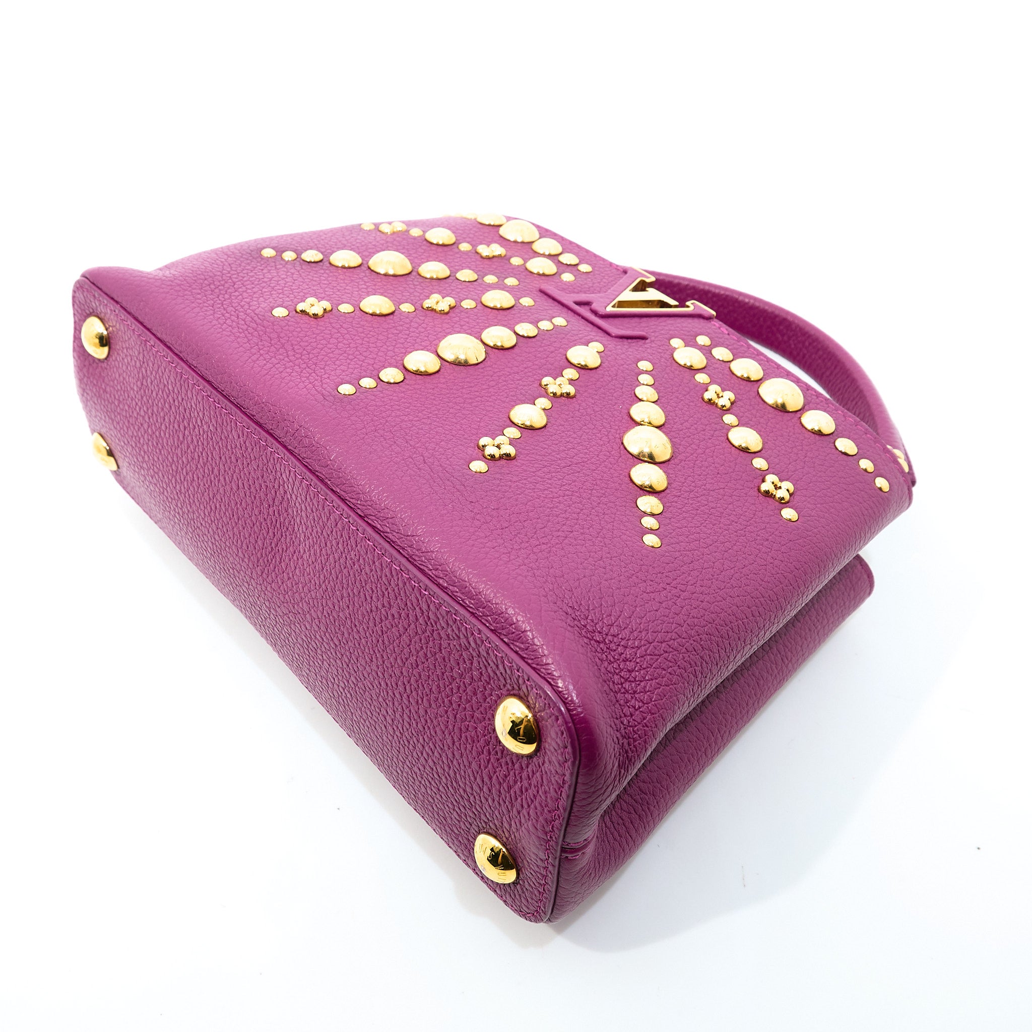 Louis Vuitton Taurilion Studded Sol Capucines Magenta PM